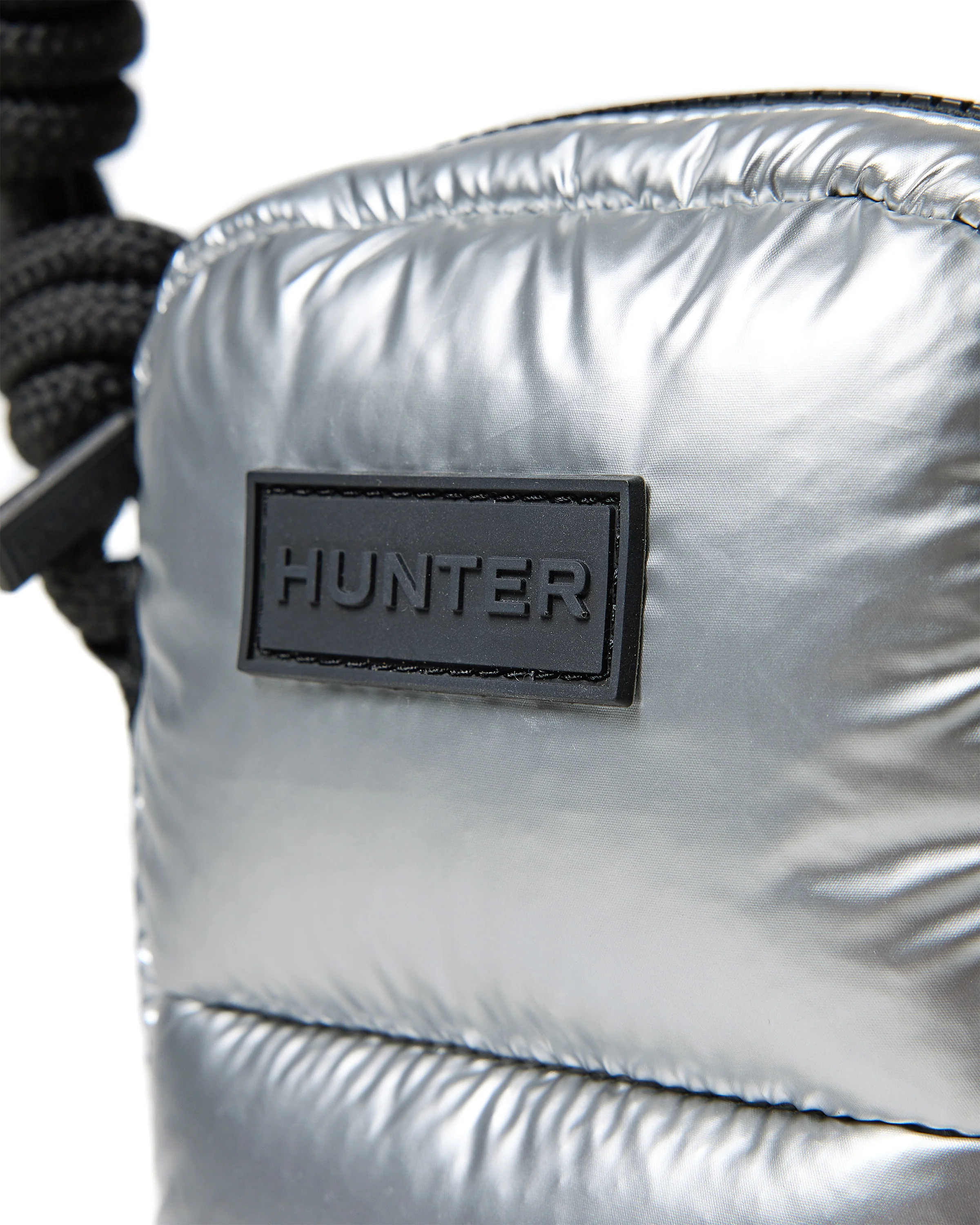 イントレピッド エクストラ パフド フォンポーチ - シルバー ホイル