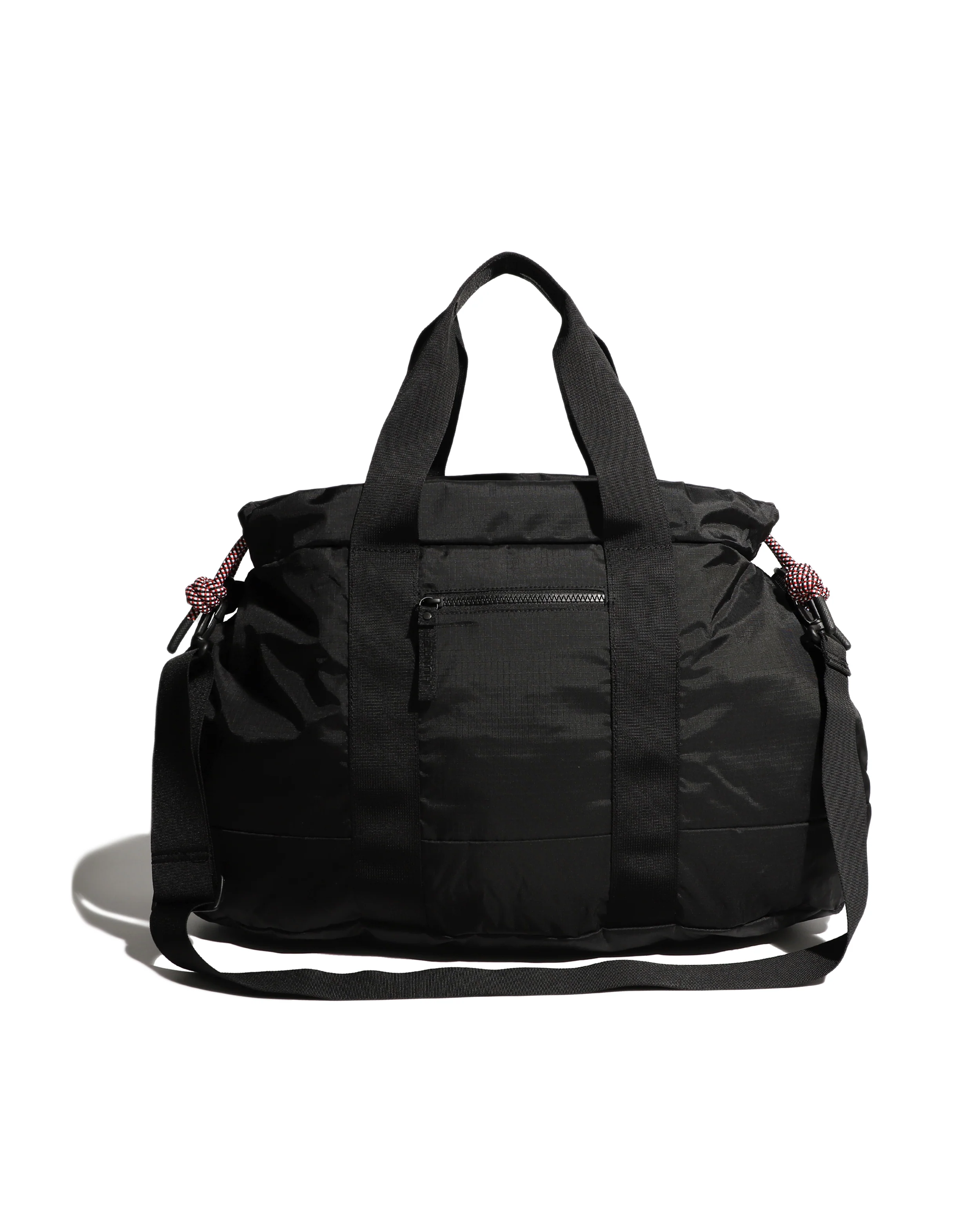 トラベル リップストップ ホールドオール  -  ブラック/レッドボックス ロゴ