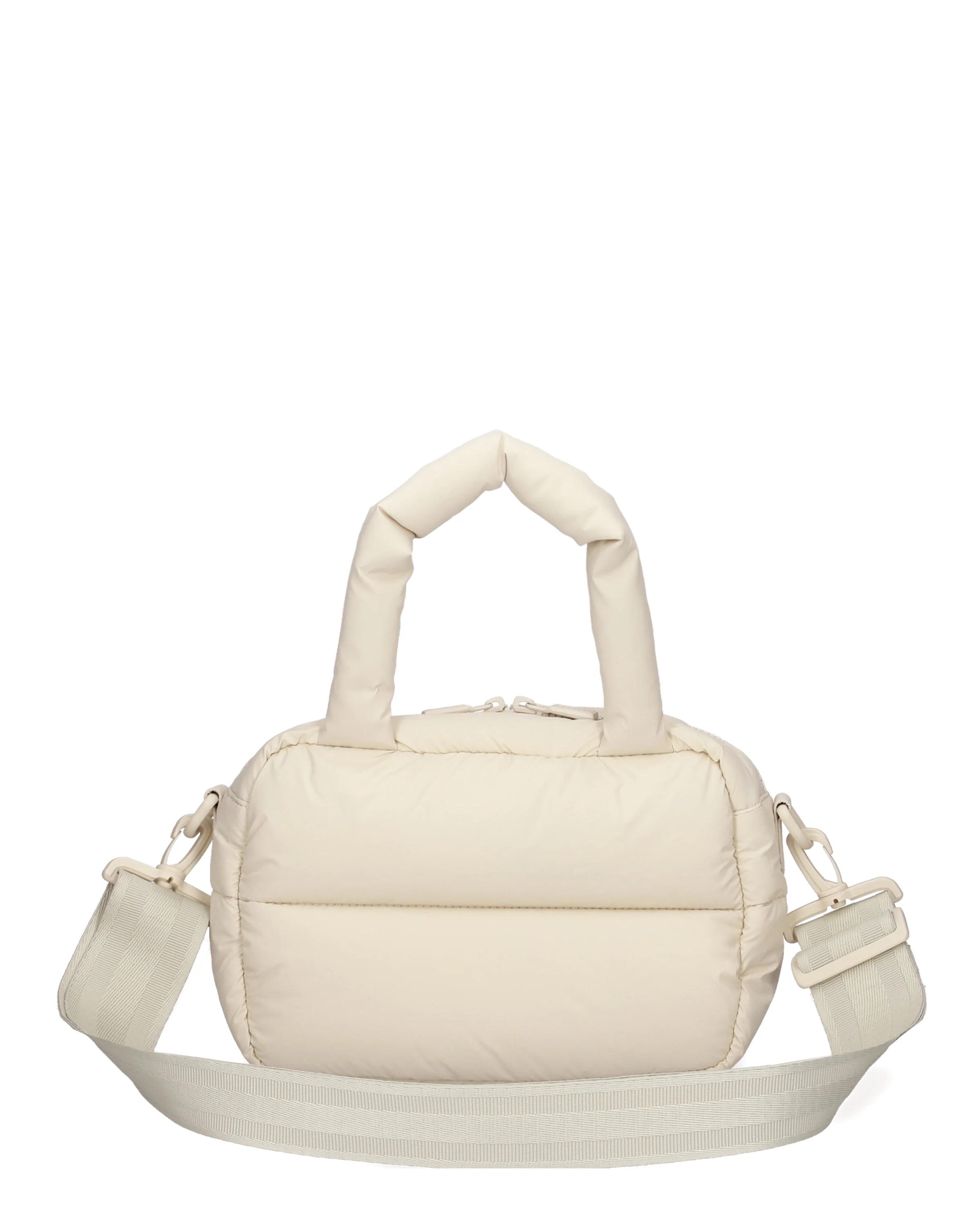 イントレピッド エクストラ パフド ミニ ボストン - キャンバスクリーム