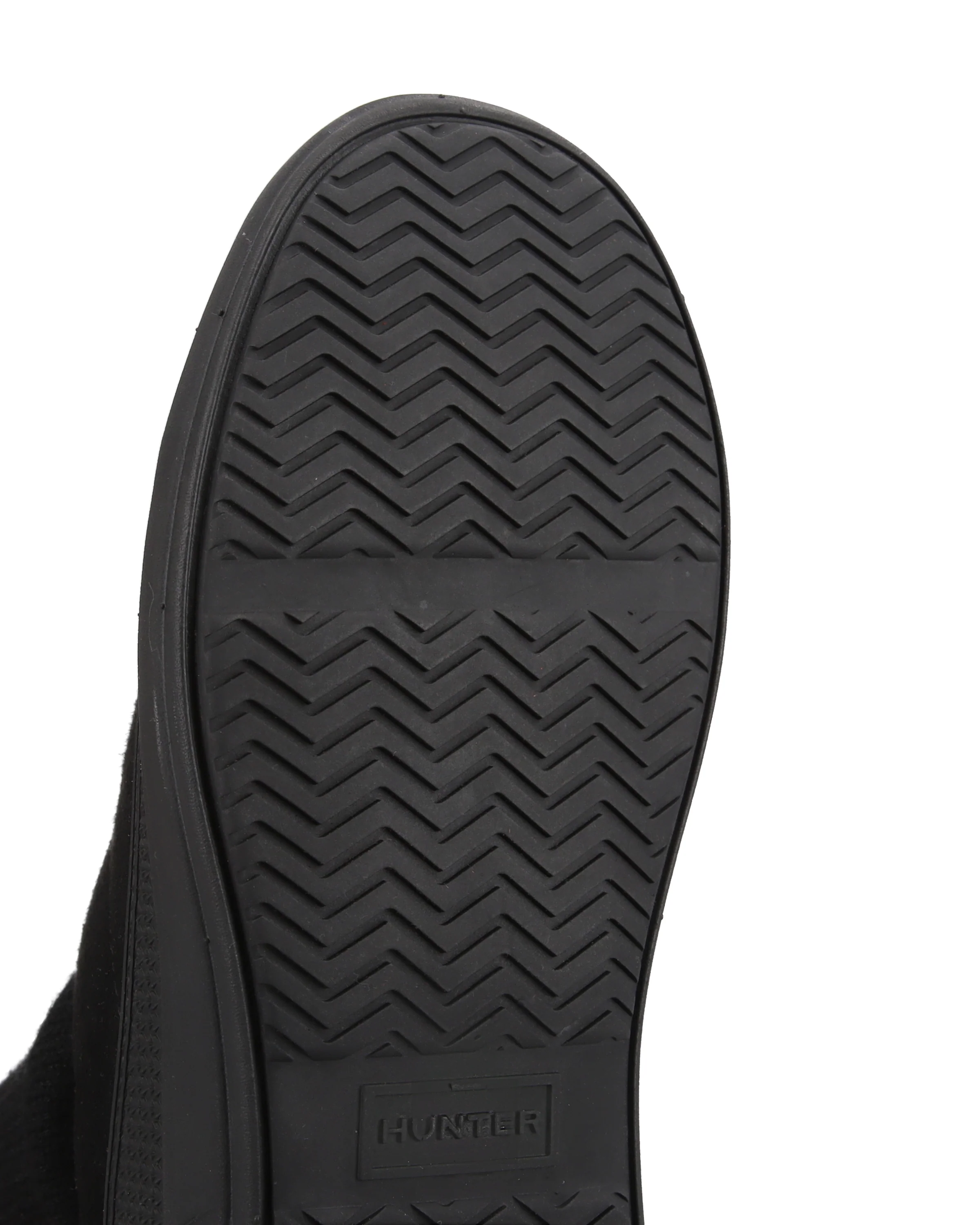 ユニセックス イン/アウト ビーガン スエード ニッテッド カフ ブーツ - ブラック