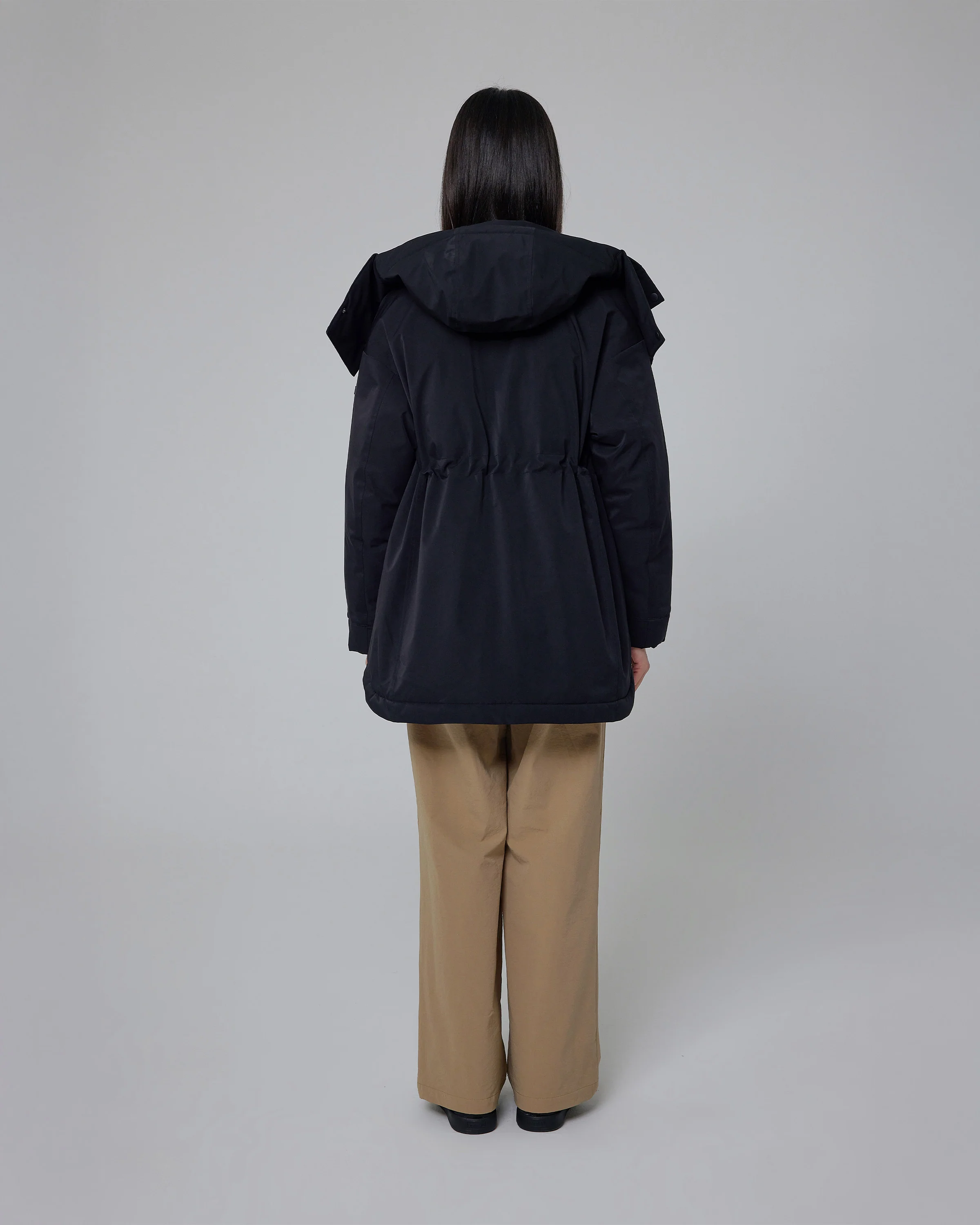 レディース グロウ フーディ ダウン ジャケット - ブラック