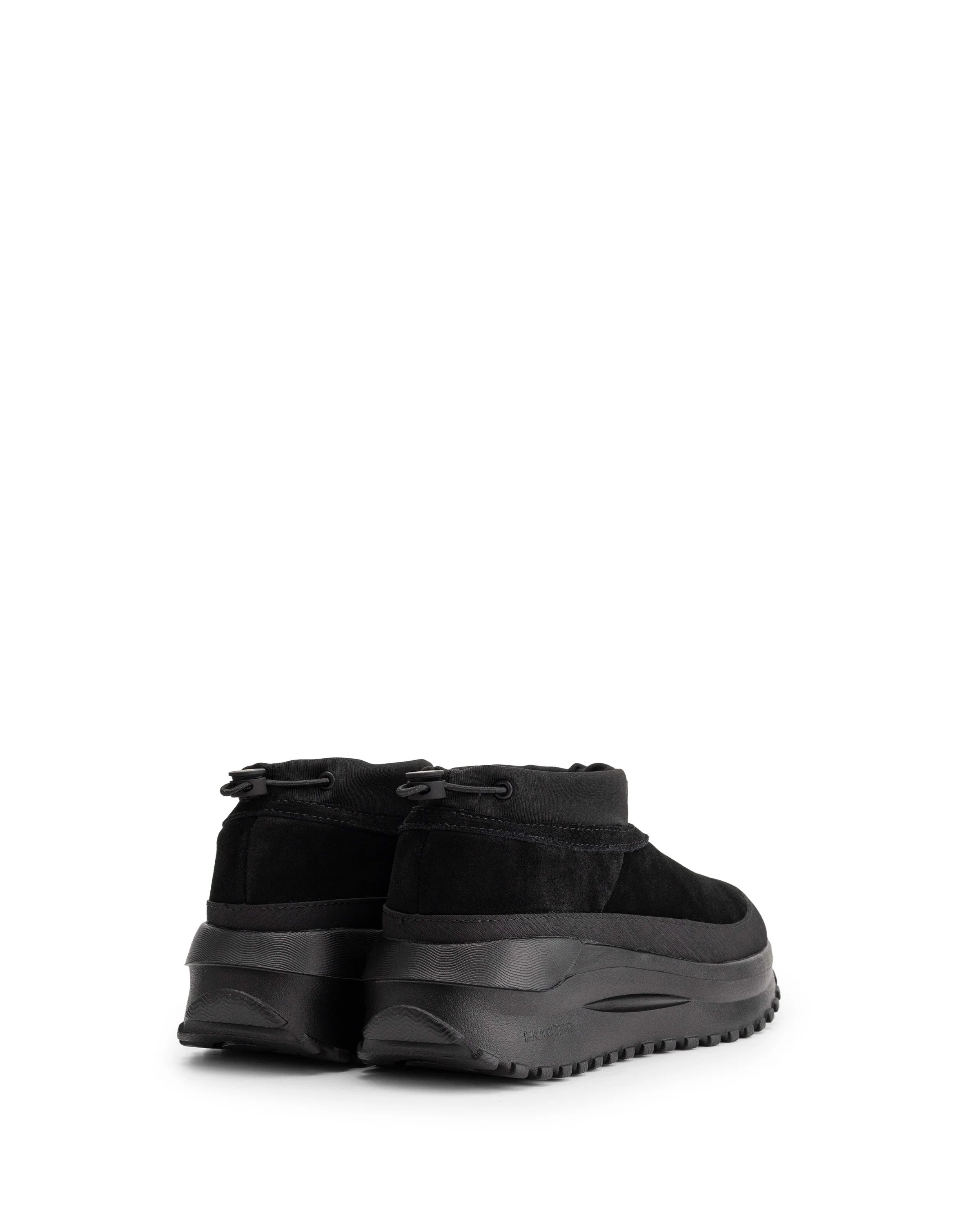 ユニセックス トラベル フロー スエード トレーナー - ブラック