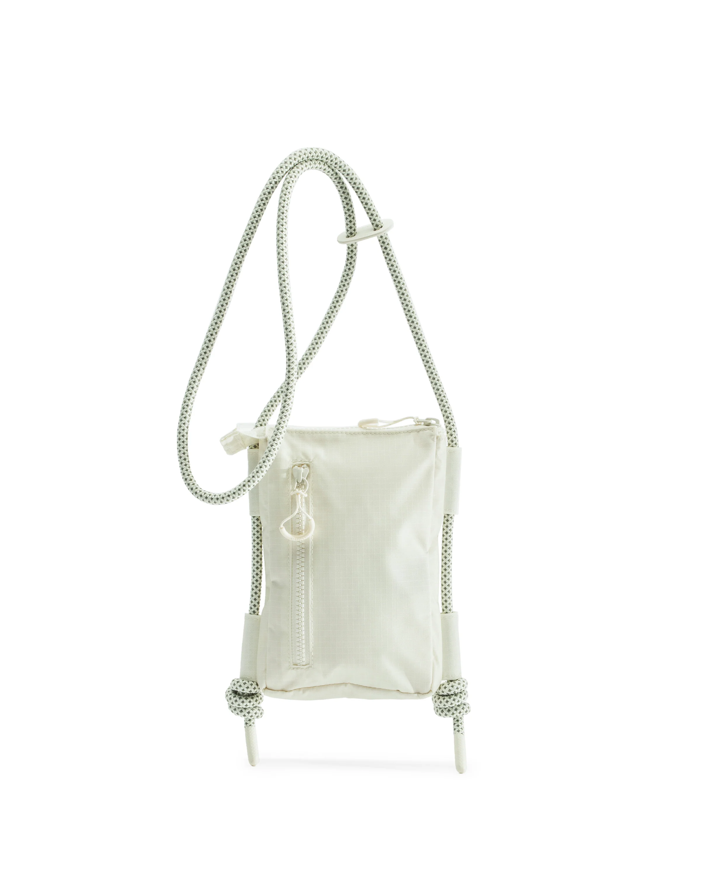 トラベル リップストップ リサイクル ナイロン フォンポーチ  -  シェイディッド ホワイト