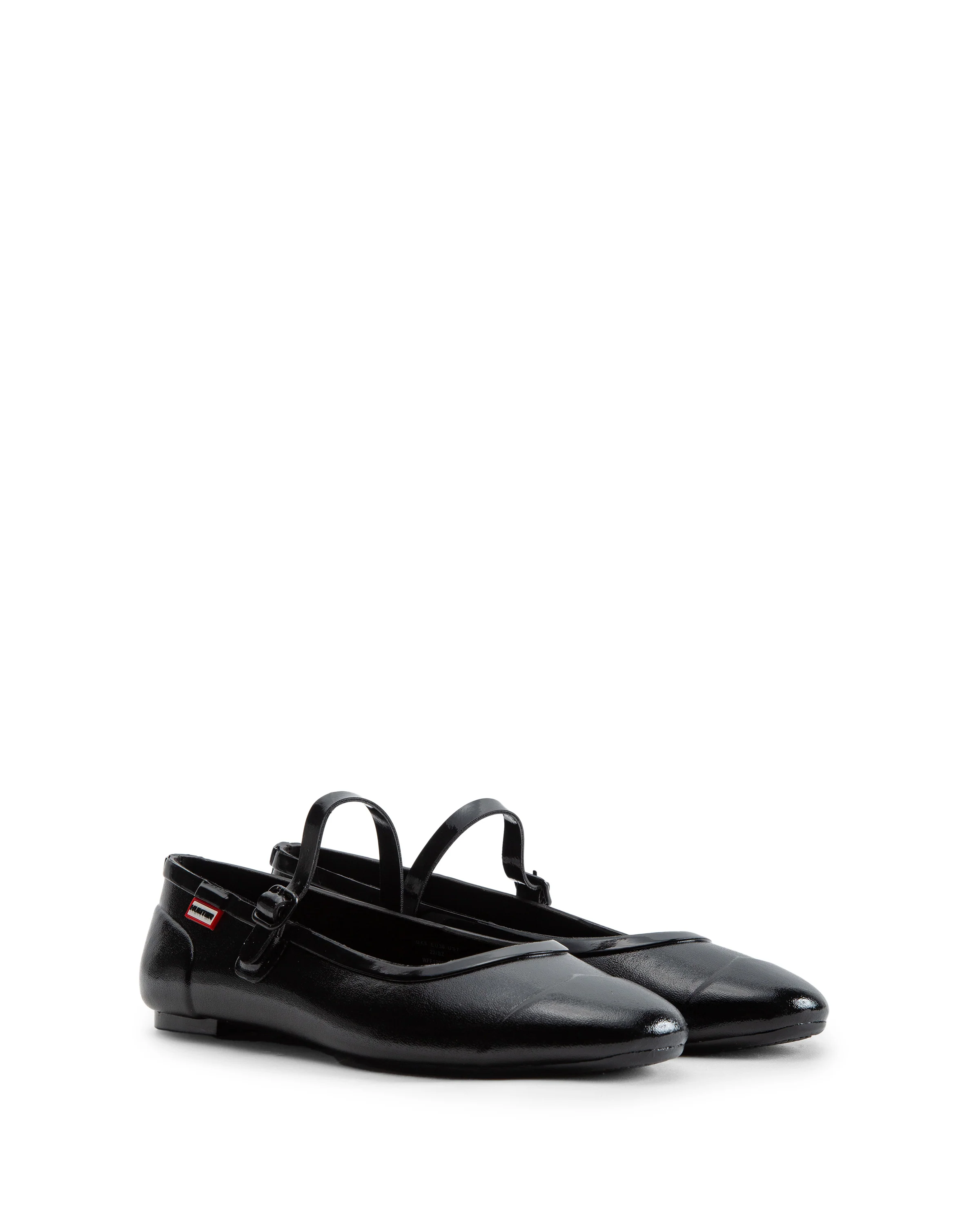 リファインド メリー ジェーン バックル バレリーナ グロス - ブラック