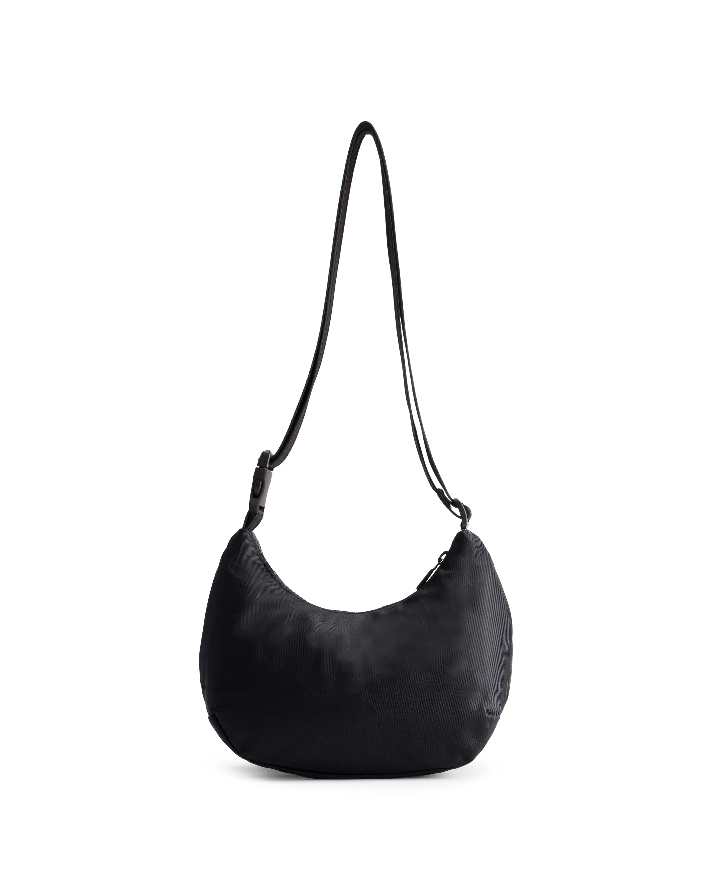 ナイロン ミニ ホーボー  -  ブラック