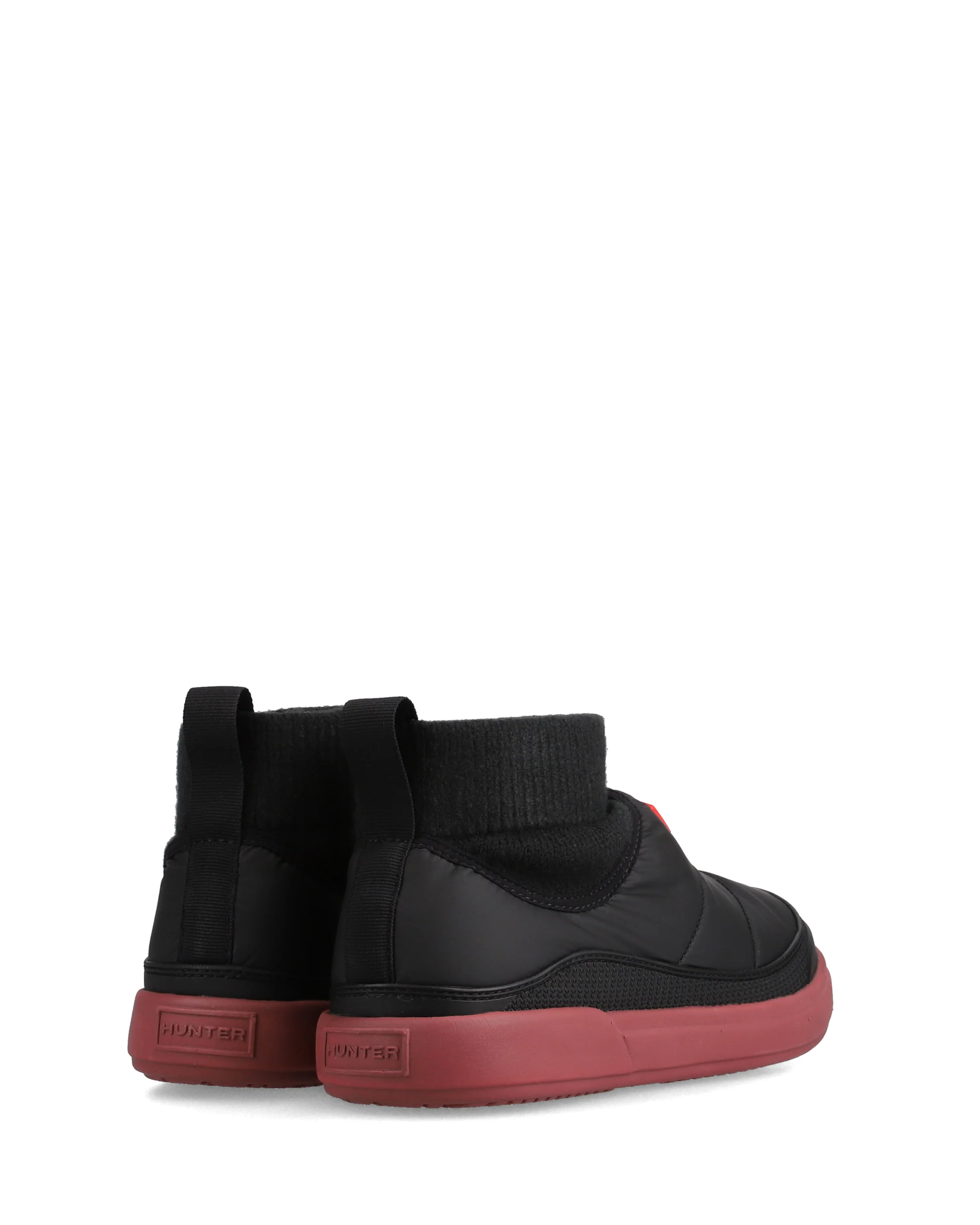 レディース イン/アウト パファー ニッテッド カフ ブーツ - ブラック / ドリーミーローズ