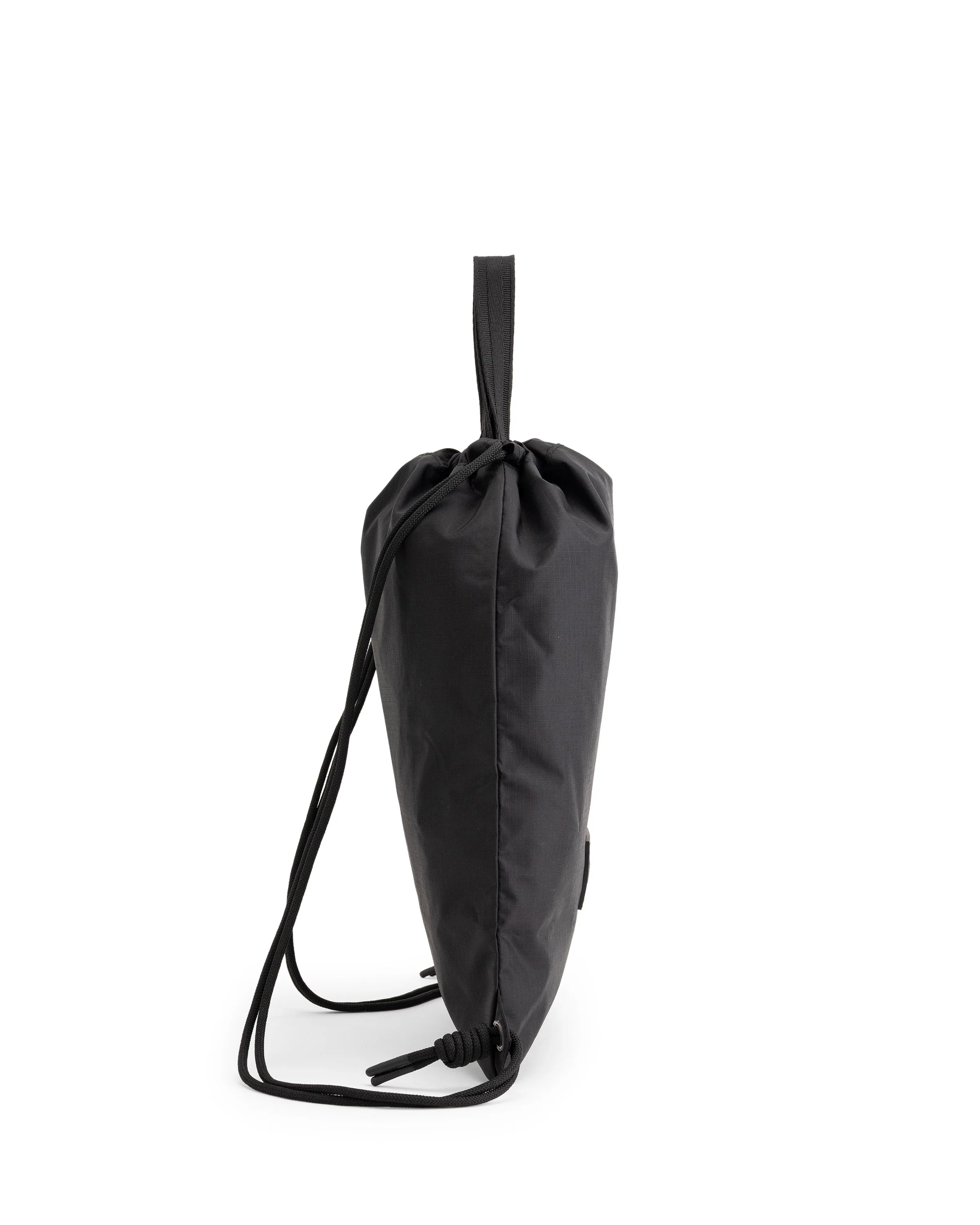 トラベル ドローストリング バックパック トート - ブラック