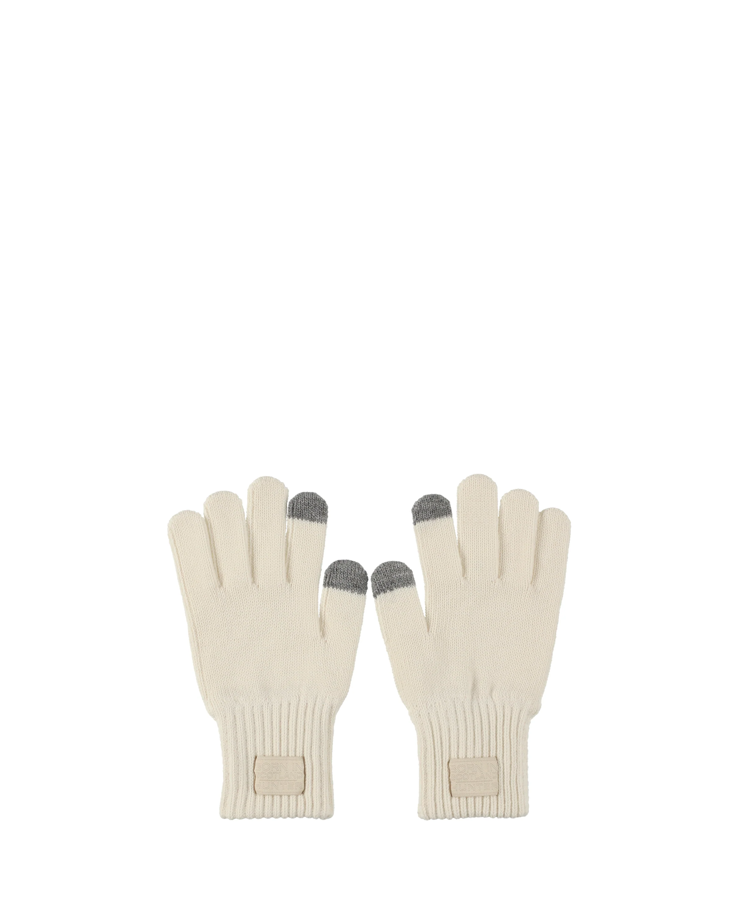 リファインド ニッテッド グローブ - シェイデッド ホワイト