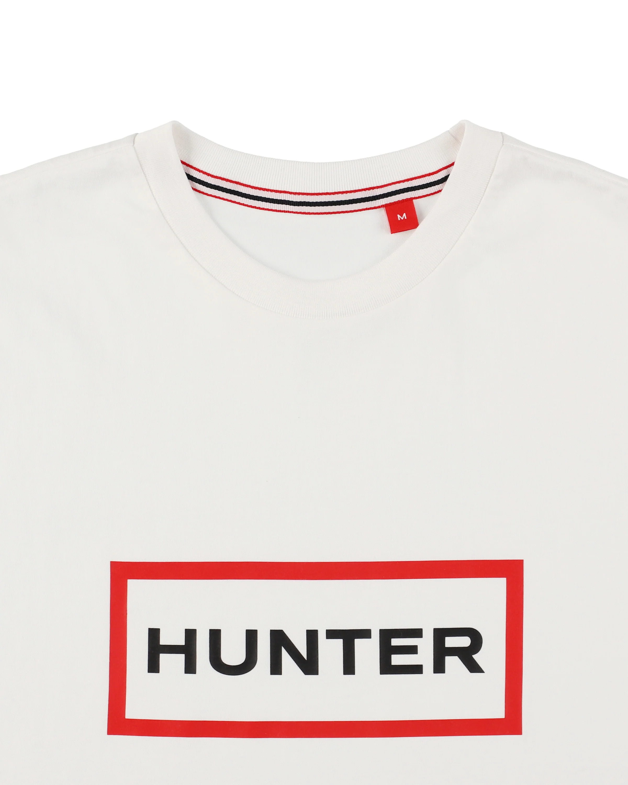 ユニセックス ハンター ロゴ ティーシャツ - ホワイト