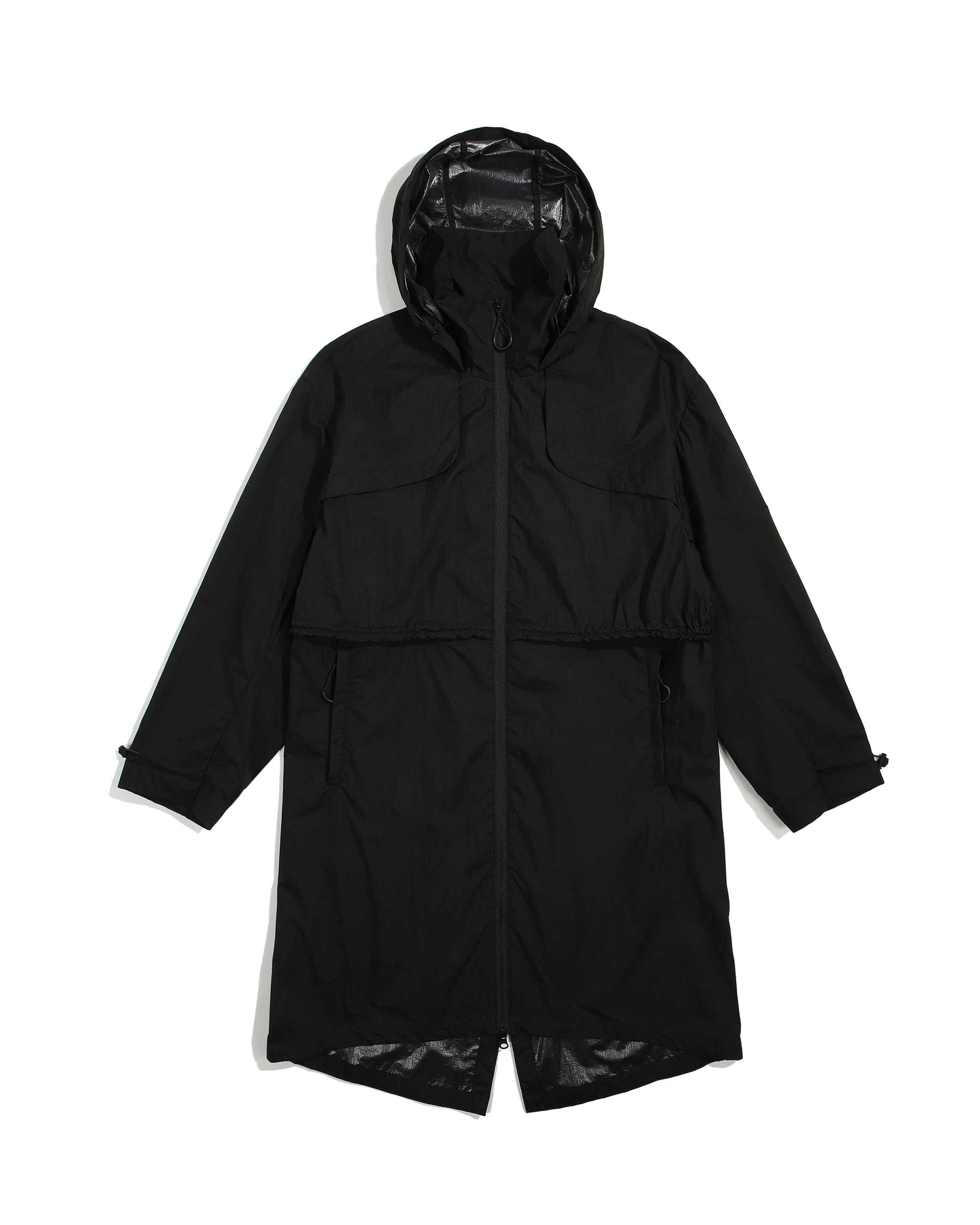 レディース トラベル パッカブル パーカ - ブラック