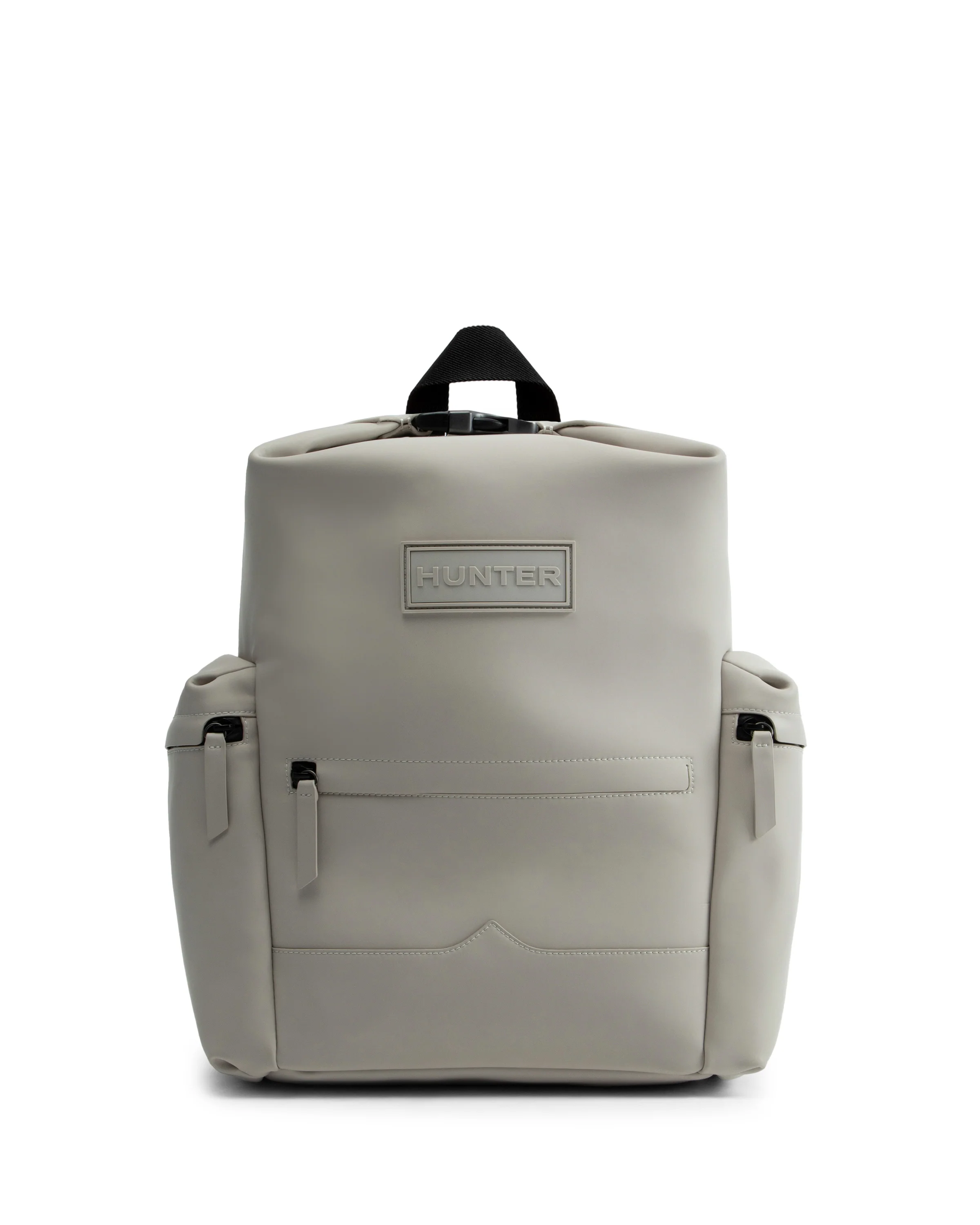 オリジナル ラージ トップクリップ バックパック  -  ラバーレザー - スティール