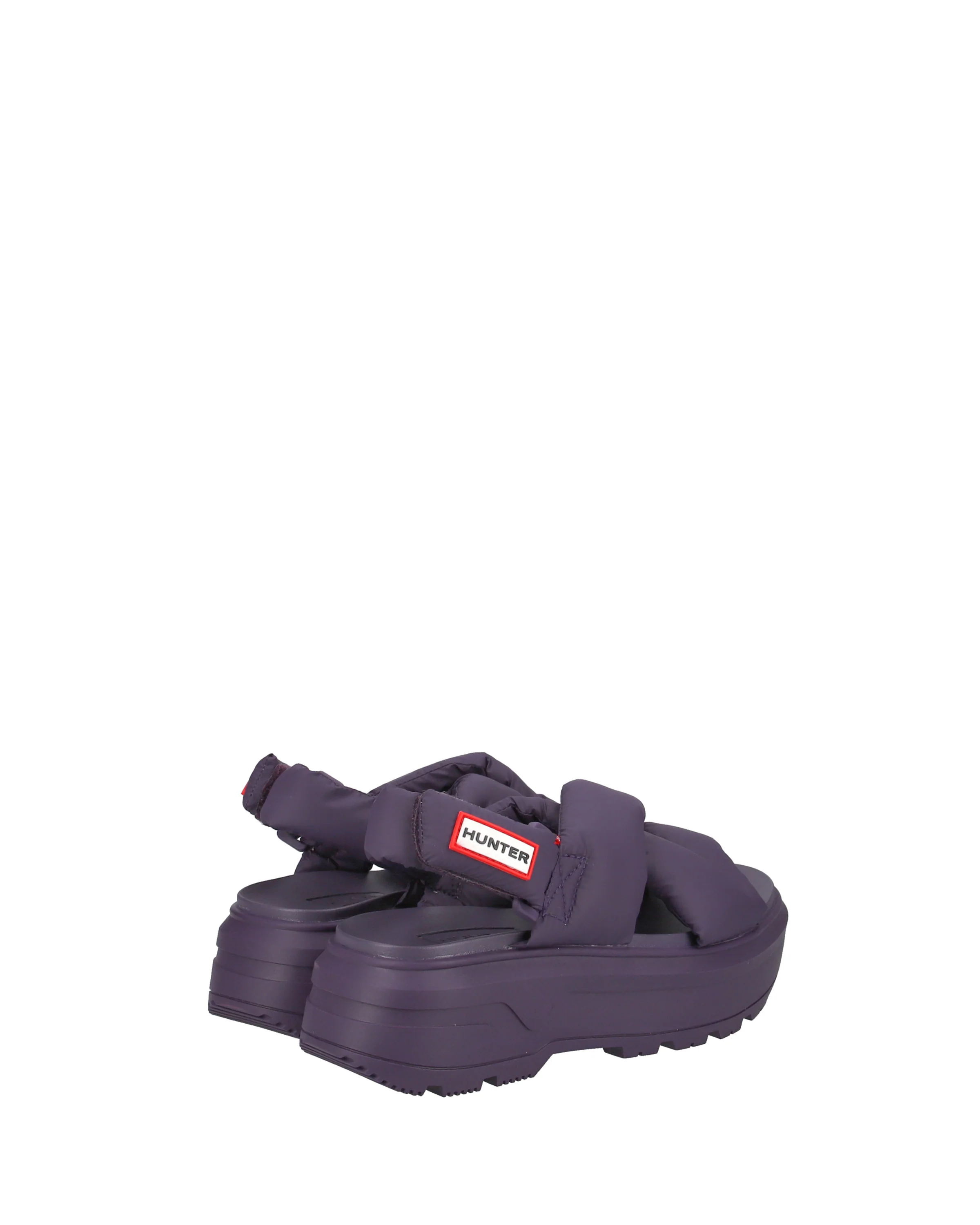 ユニセックス シティ リベル パフド クロスオーバー サンダル - リッチパープル