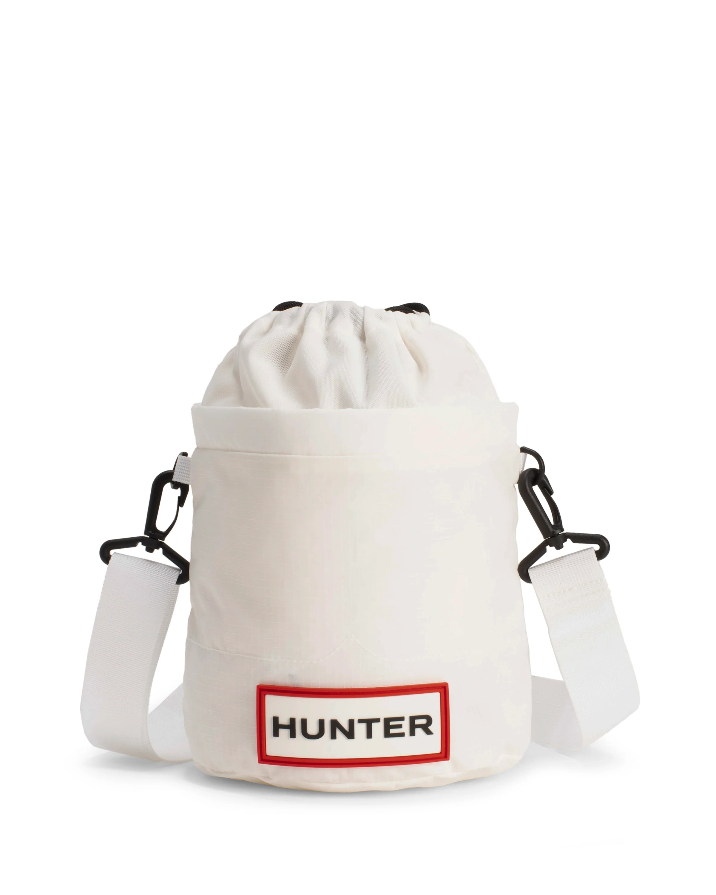 トラベル リップストップ バケット  -  ホワイト/レッド ボックス ロゴ