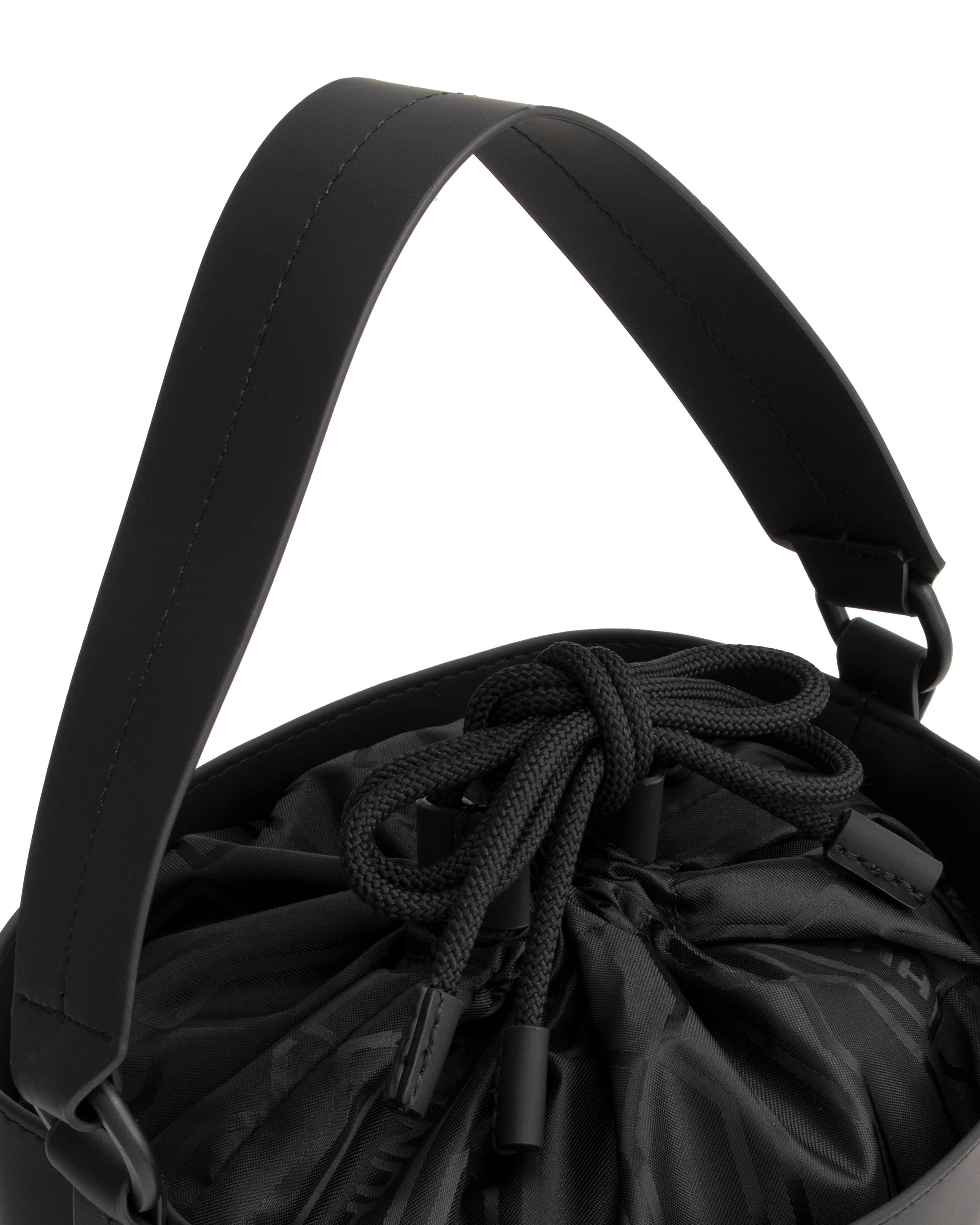 オリジナル ラバライズ 2ストラップ バケット  -  ブラック