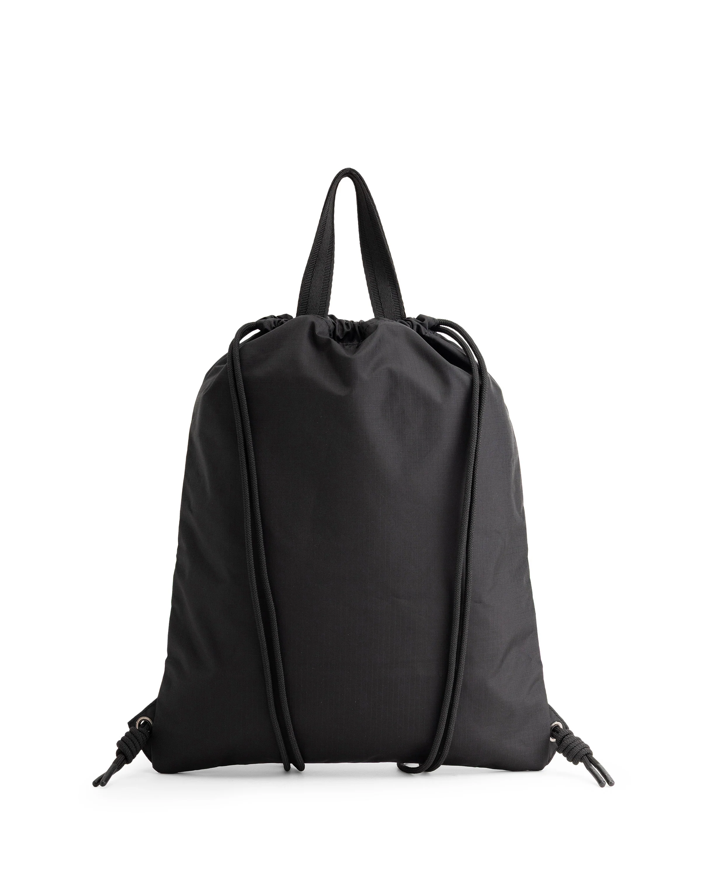 トラベル ドローストリング バックパック トート - ブラック