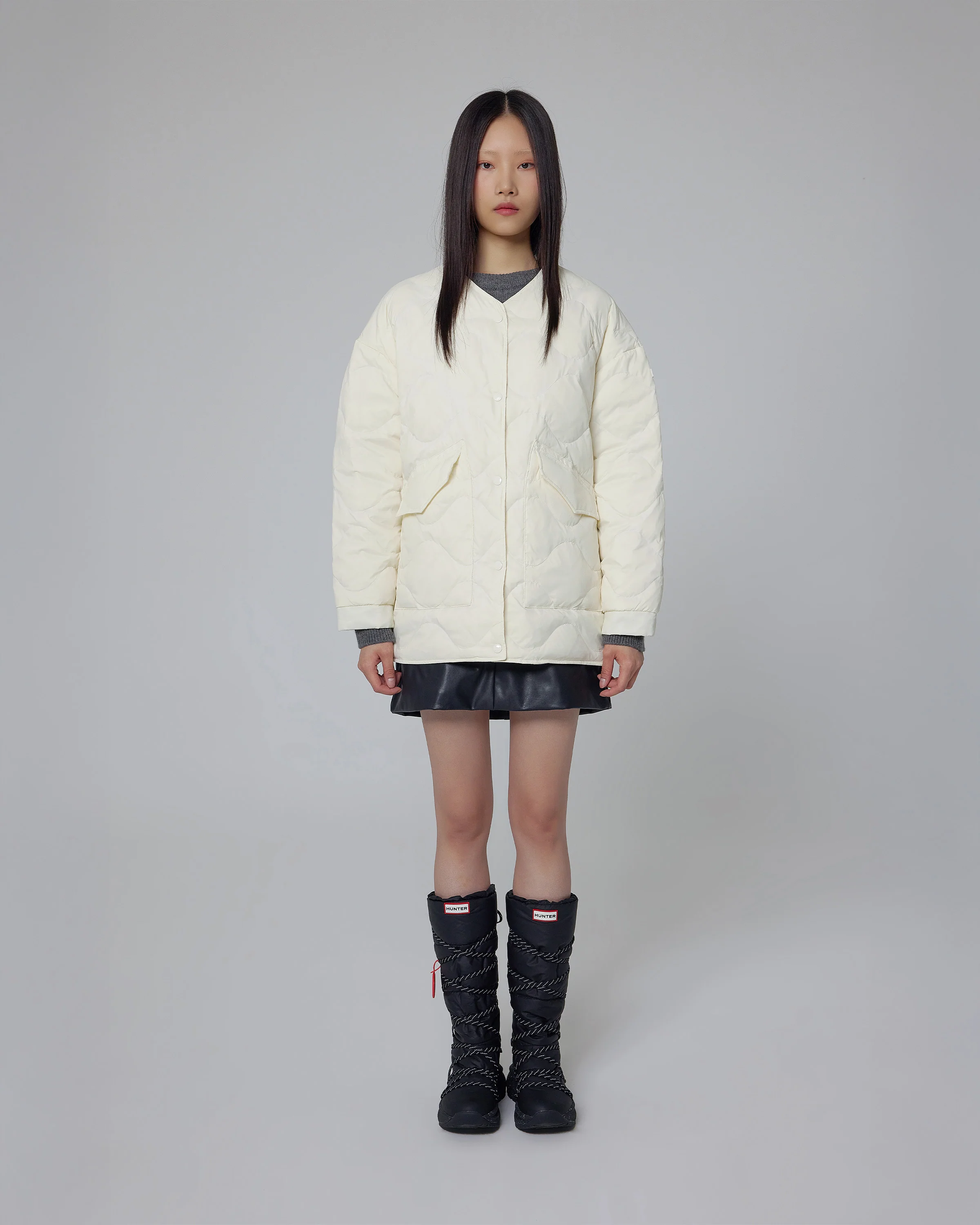 レディース エクスプローラー キルテッド ダウン ジャケット - アイボリー