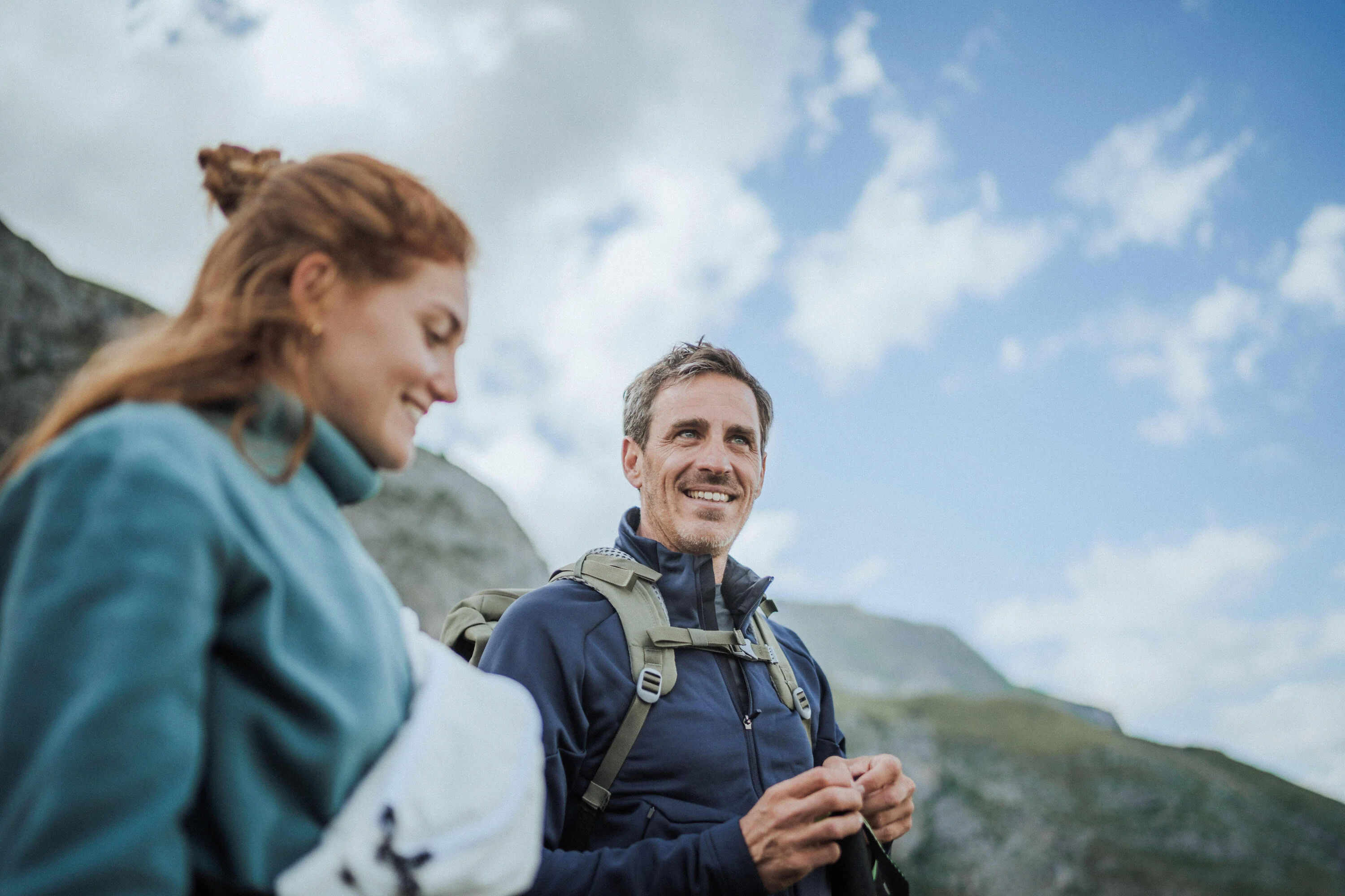 Quechua Men's MH520 Hood Hiking Fleece Jacket