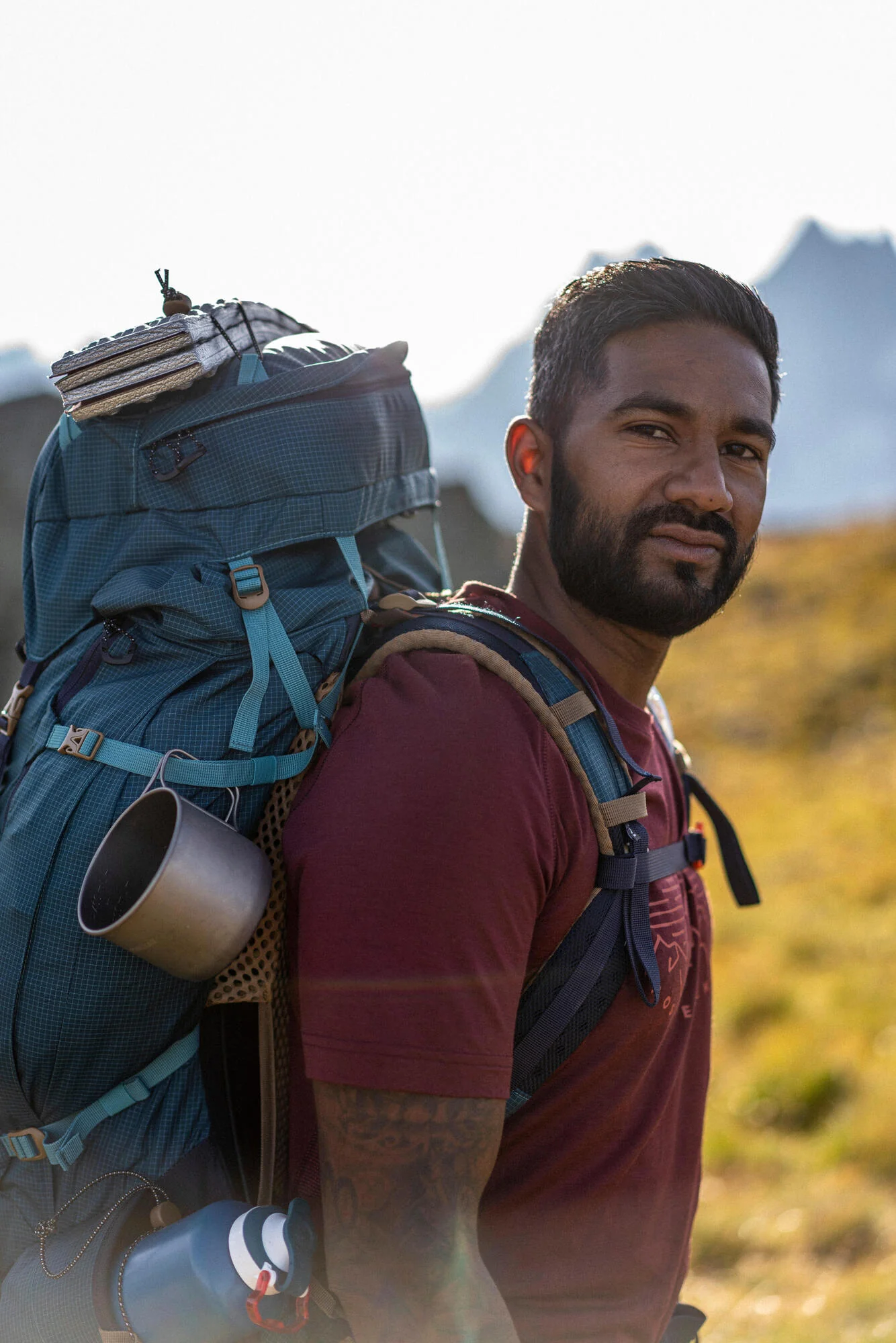 Simond Men's Backpacking 50+10 L Backpack MT500 Air