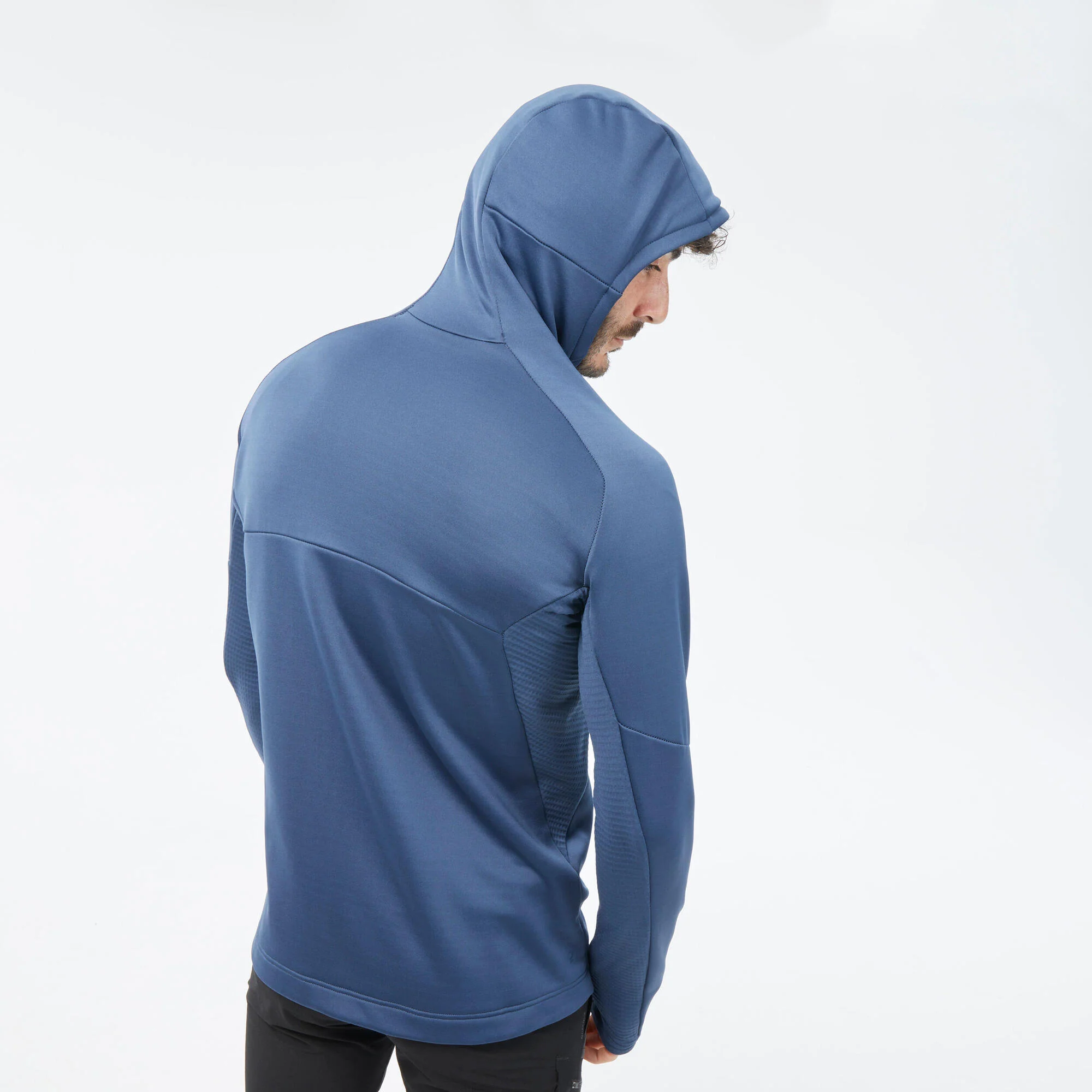 Quechua Men's MH520 Hood Hiking Fleece Jacket