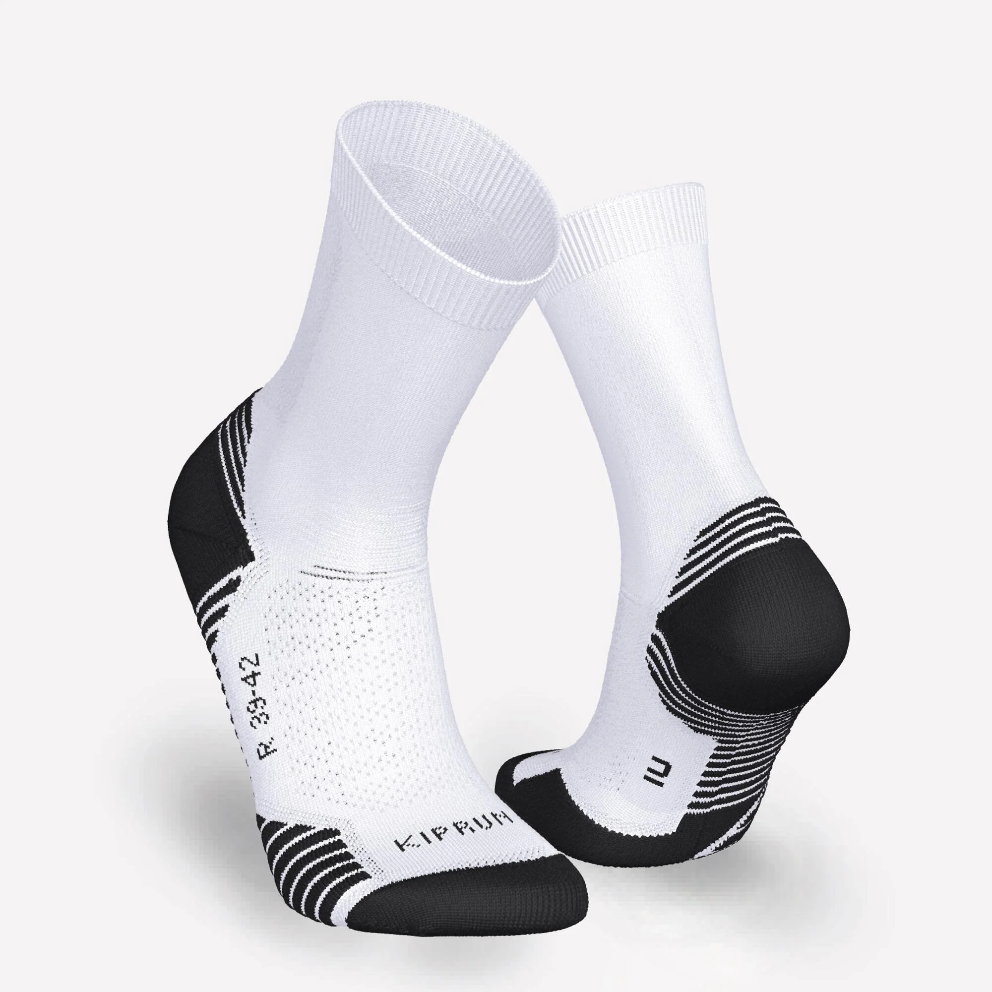 Kiprun Run 500 Thick Mid-Calf Socks 2-Pack