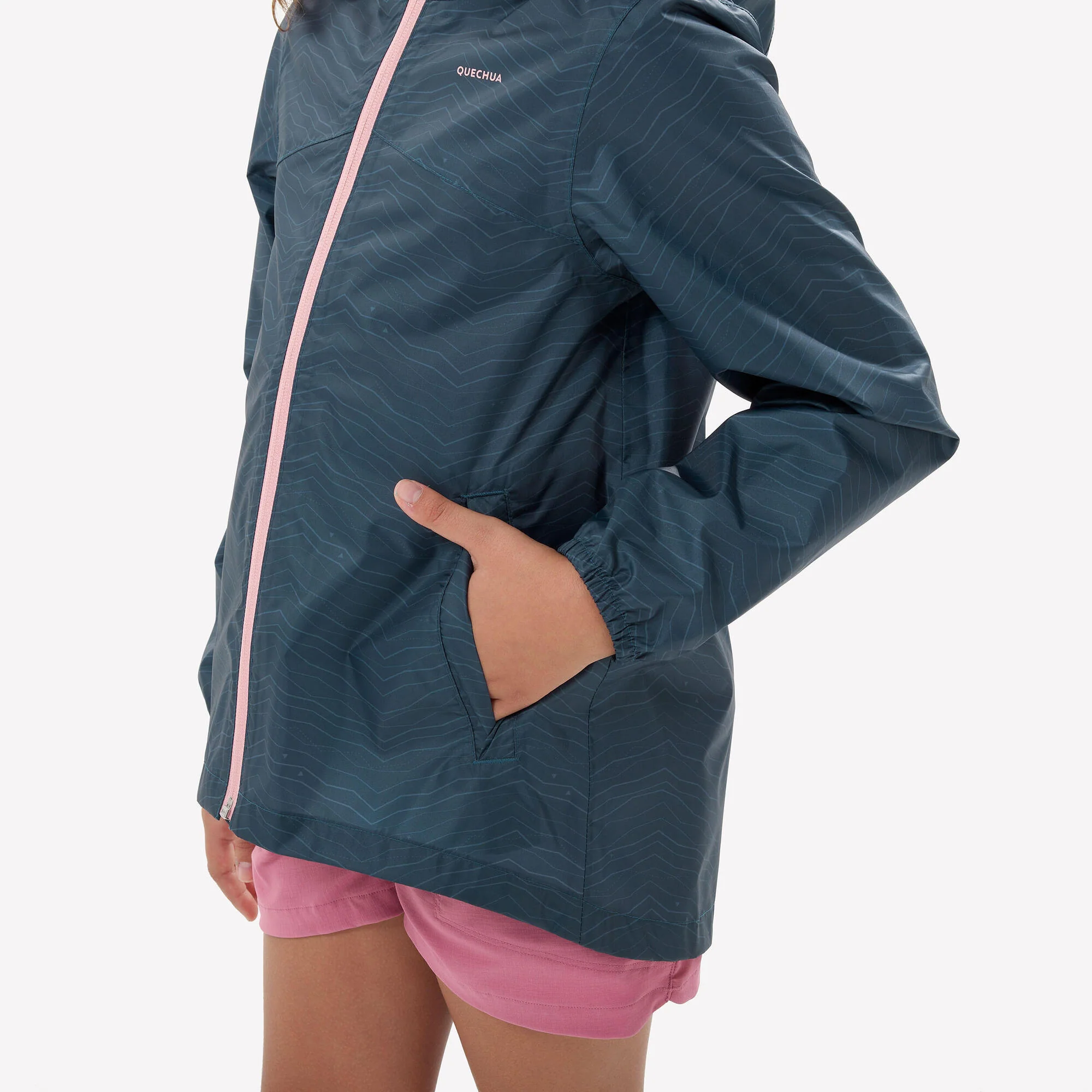 Quechua Kids’ MH150 Waterproof Hiking Jacket – Ages 7–15