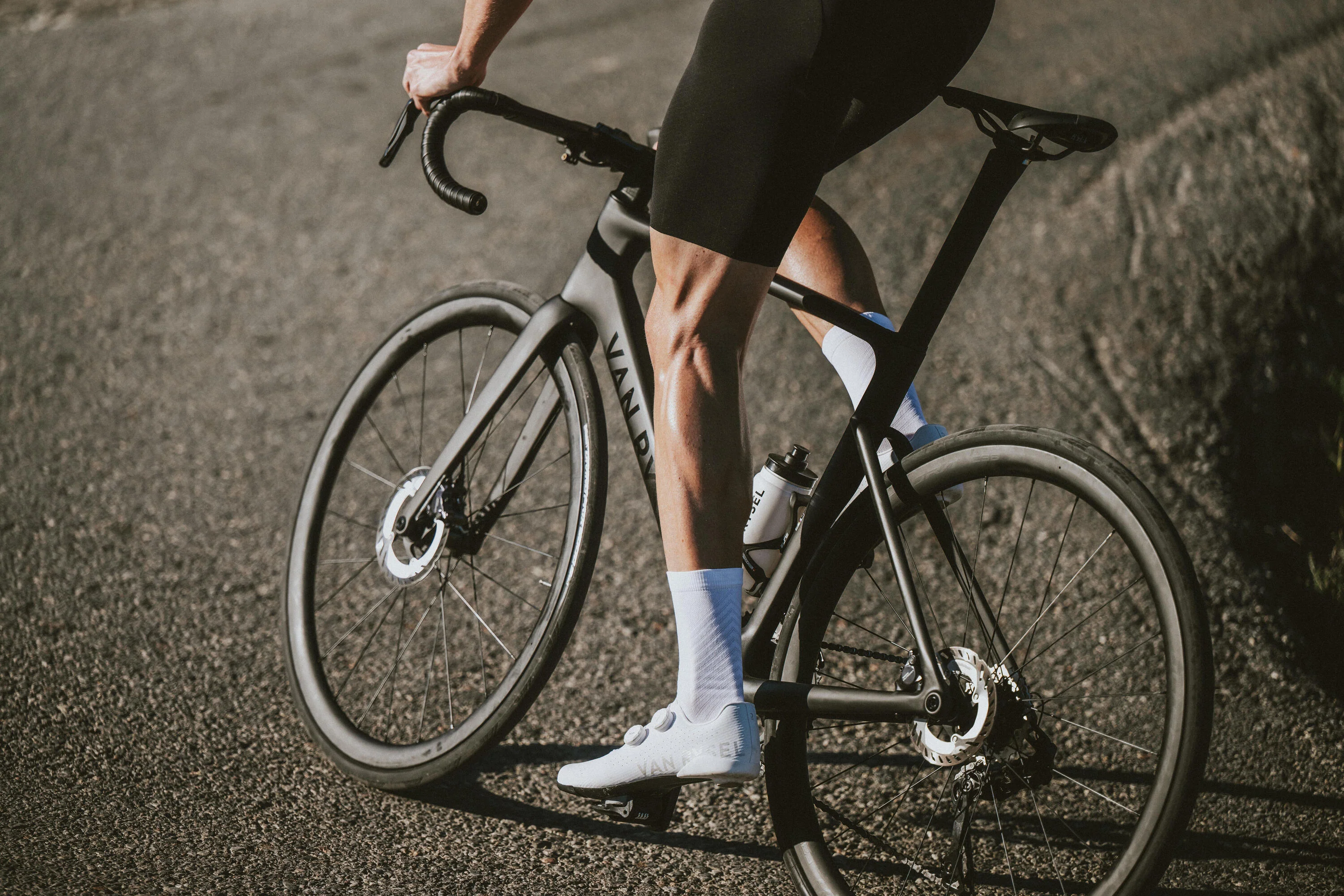 Van Rysel RCR Pro Frame Kit Raw Carbon + Fork + Stem + Seat Post