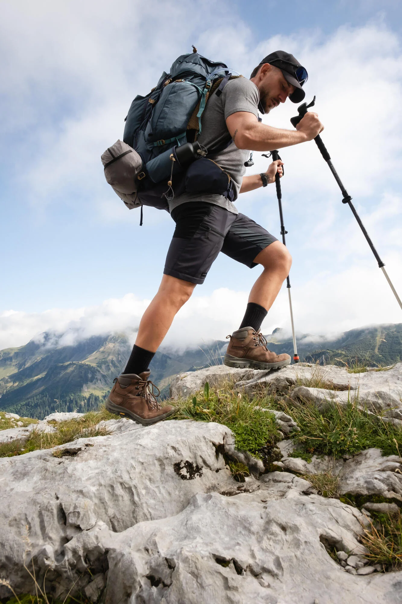 Simond Forclaz Men's MT500 2-in-1 Zip-Off Hiking Pants