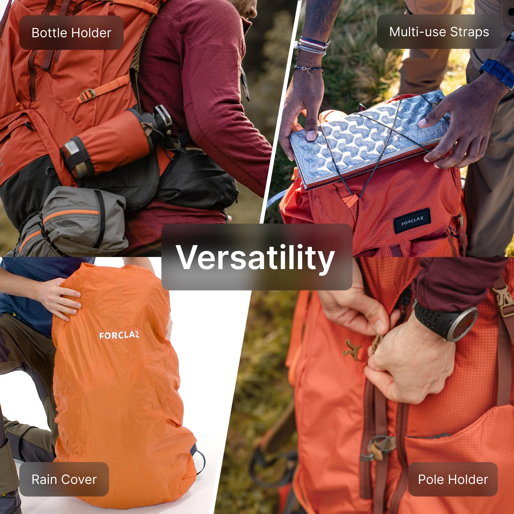 Simond Men's MT500 Air 60 + 10 L Backpacking Pack