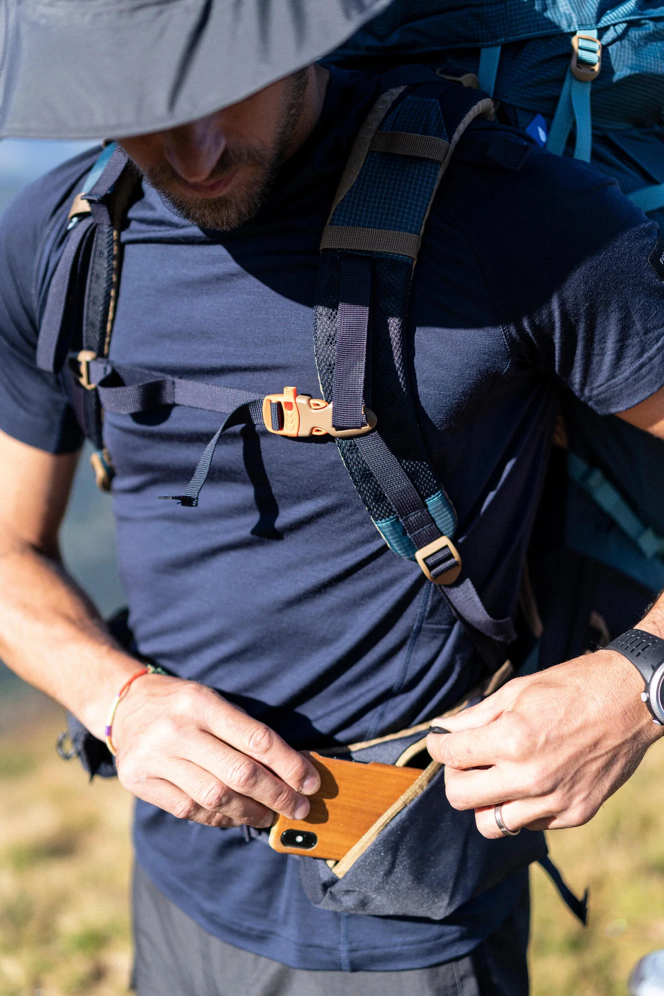 Simond Men's Backpacking 50+10 L Backpack MT500 Air