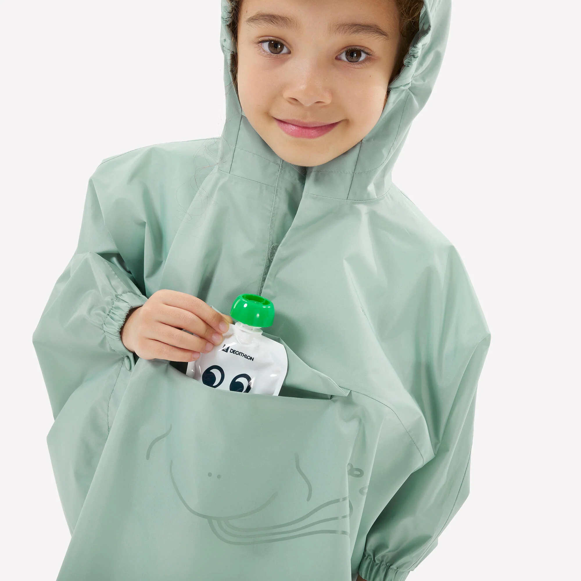 Quechua Kids’ MH100 Rain Poncho – Ages 2–6