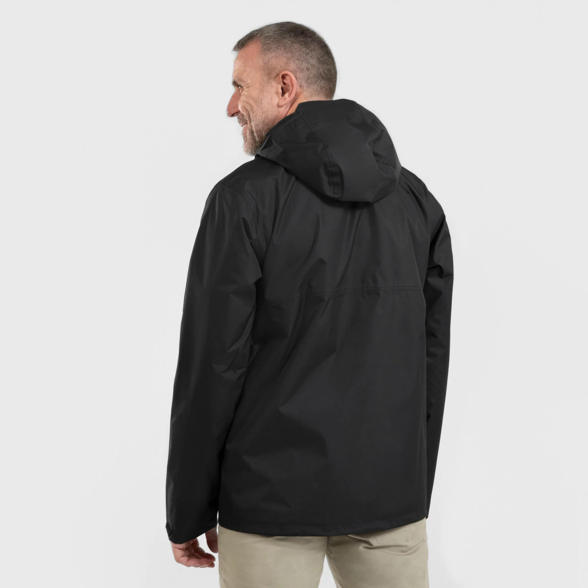 Quechua Men's NH500 Imper Waterproof Rain Jacket