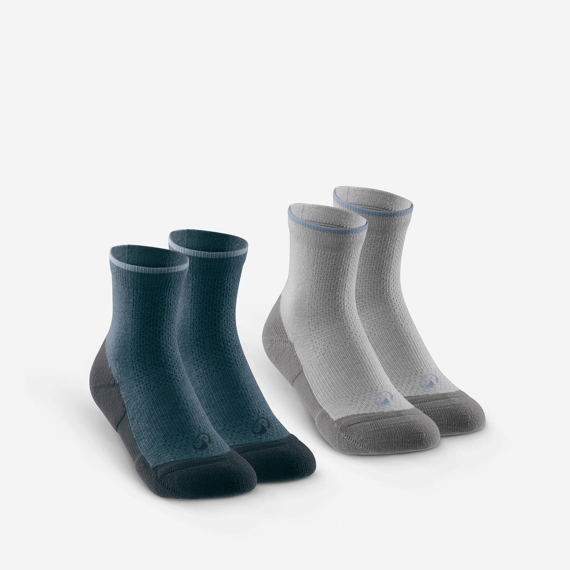 Quechua Kids' Hike 100 Hiking Socks 2-Pack