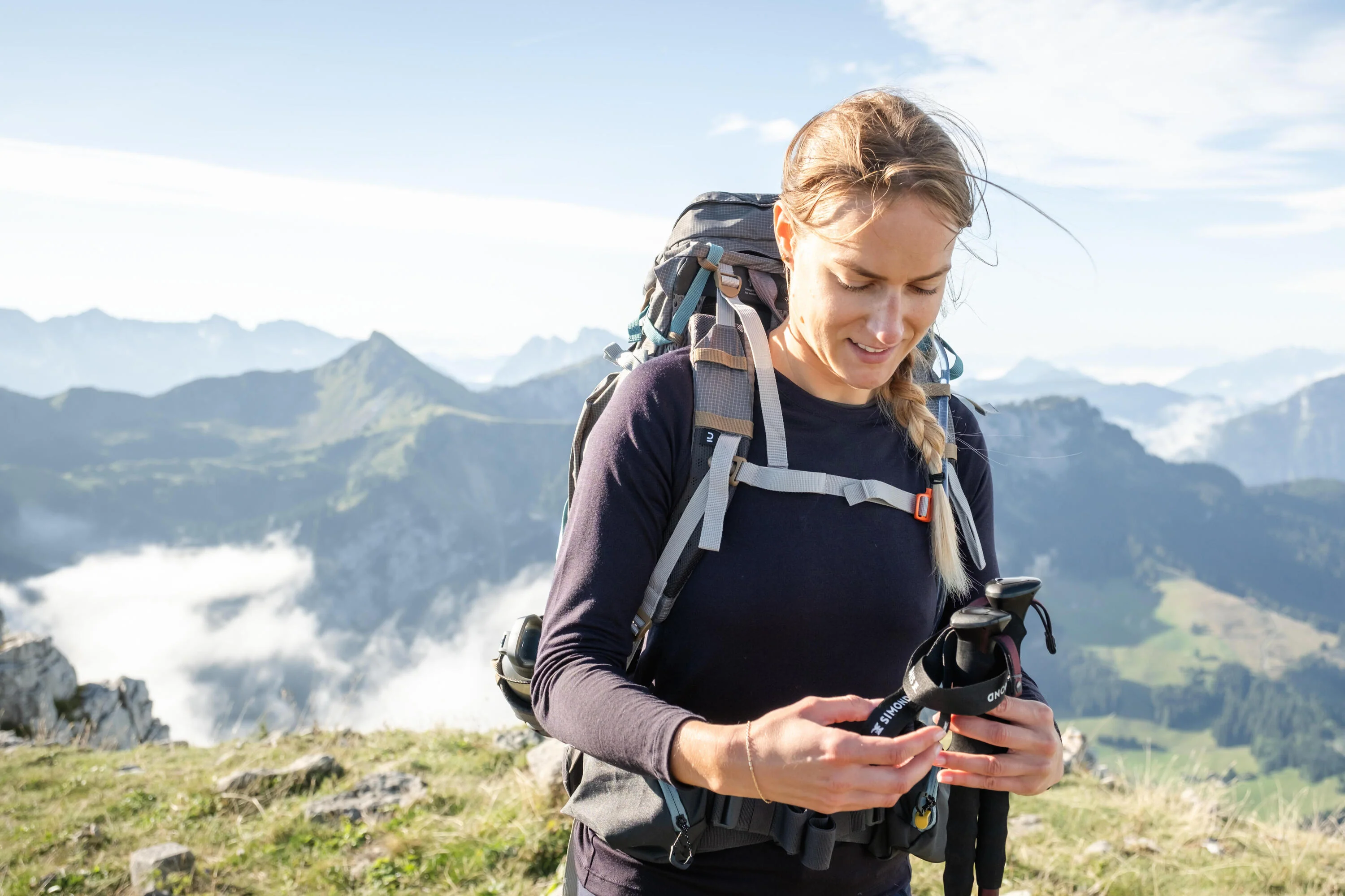 Simond Women's MT500 AIR 55+10L Backpacking Pack