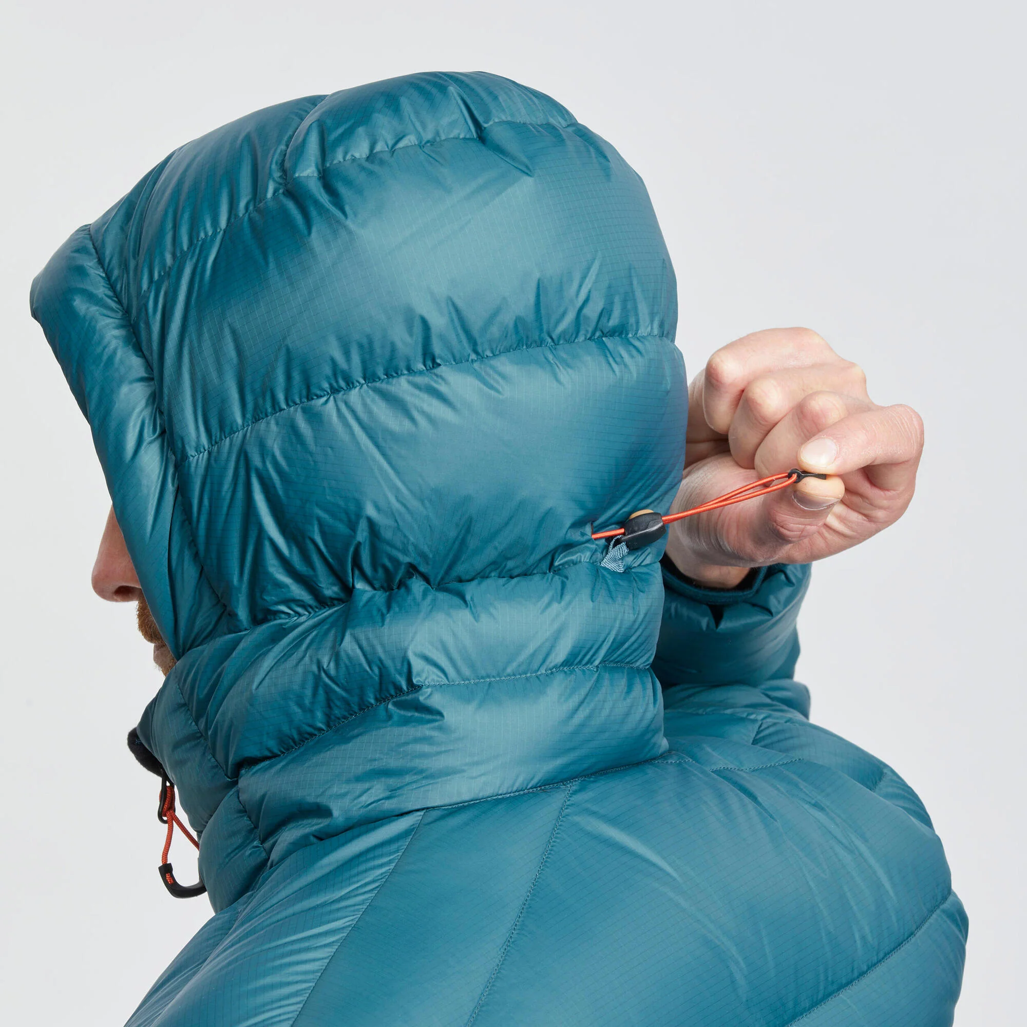 Forclaz Men's mountain and Backpacking padded and hooded jacket - MT500 14°F