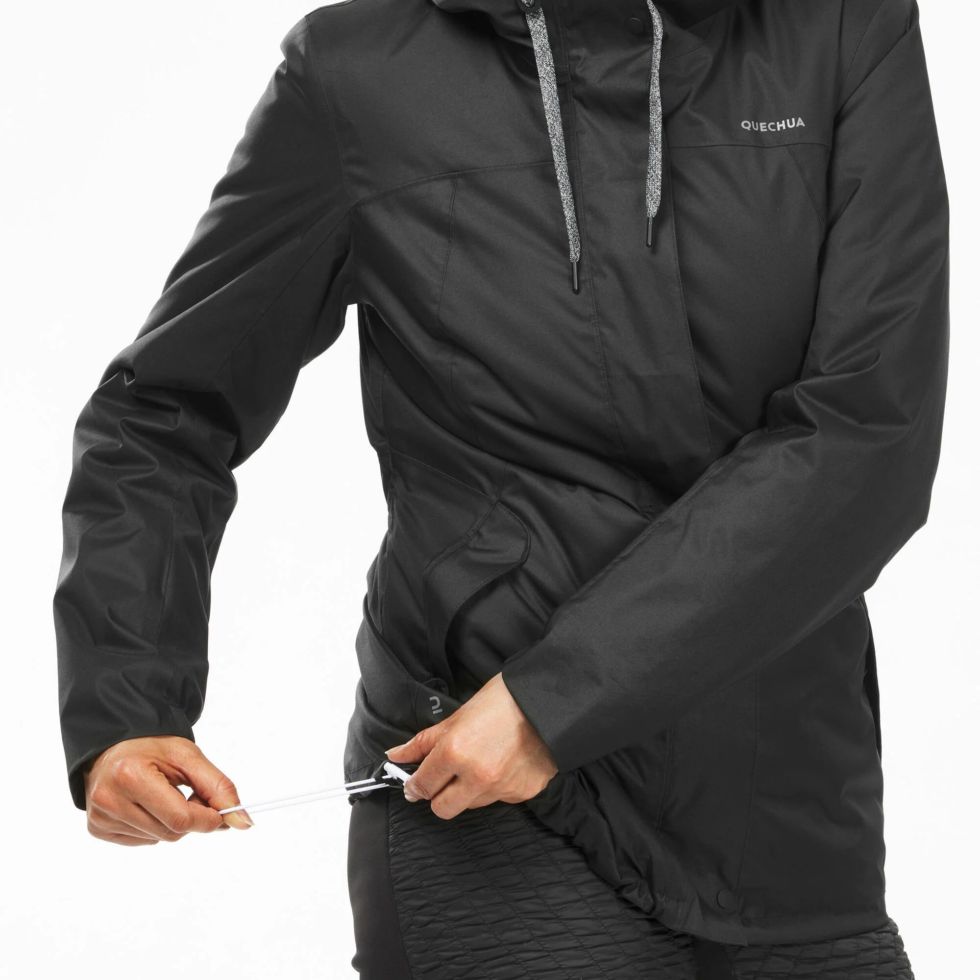Quechua Women's hiking waterproof winter jacket - SH500 14°F