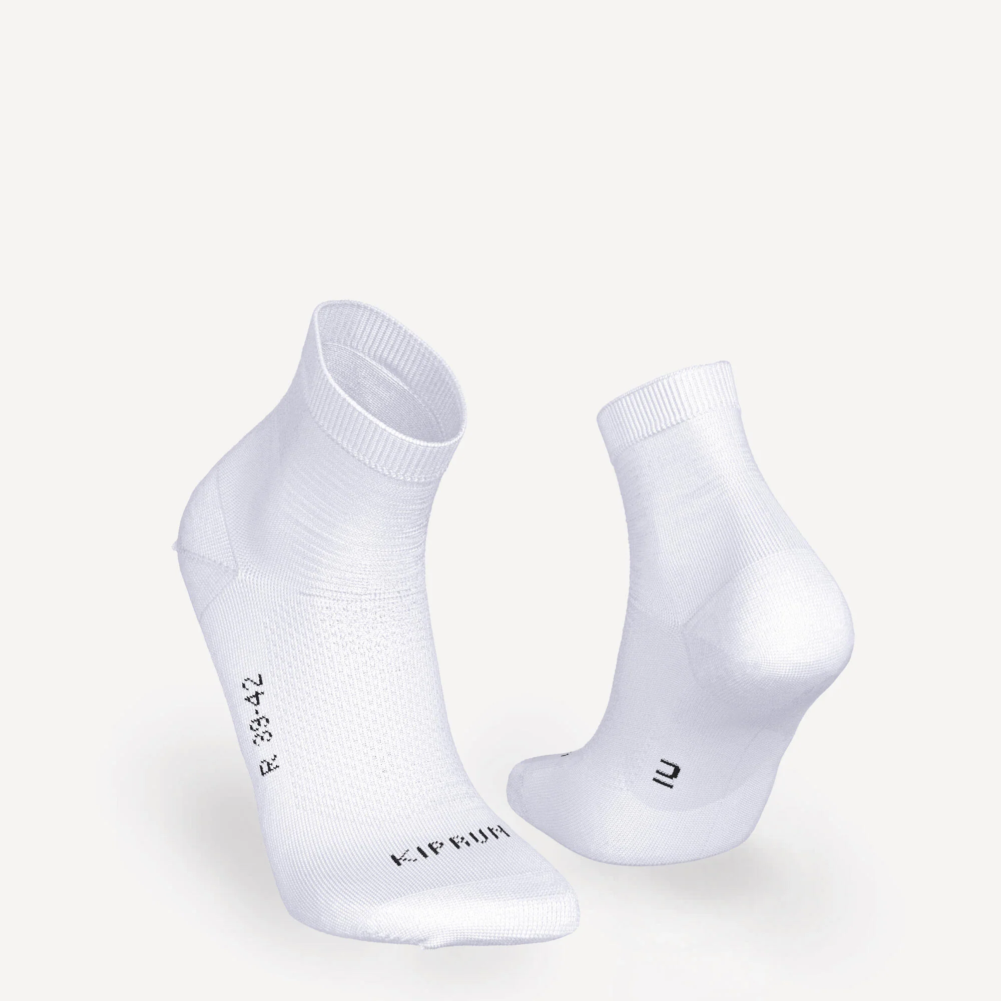 Kiprun Run 500 Thin Breathable Mid Socks 2-Pack