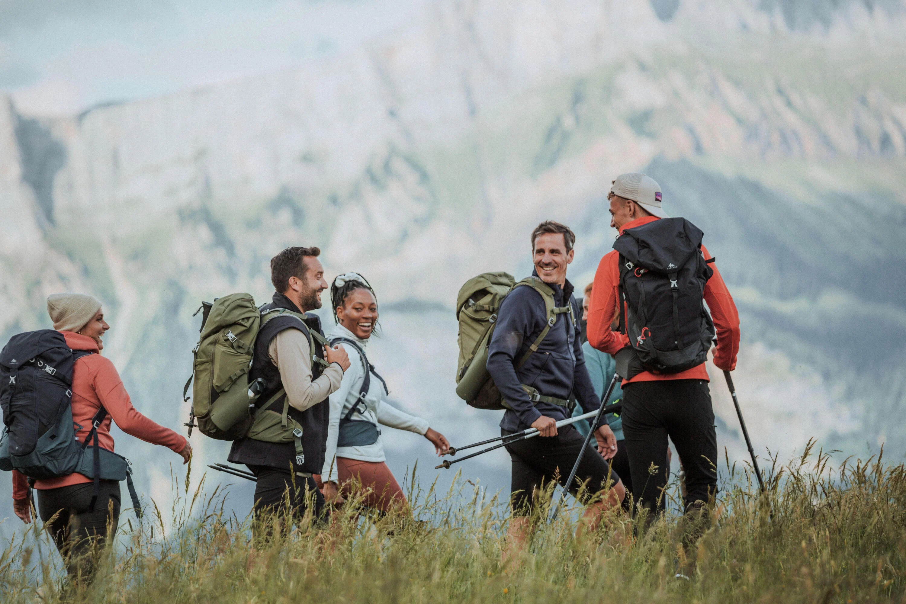 Quechua Men's MH520 Hood Hiking Fleece Jacket