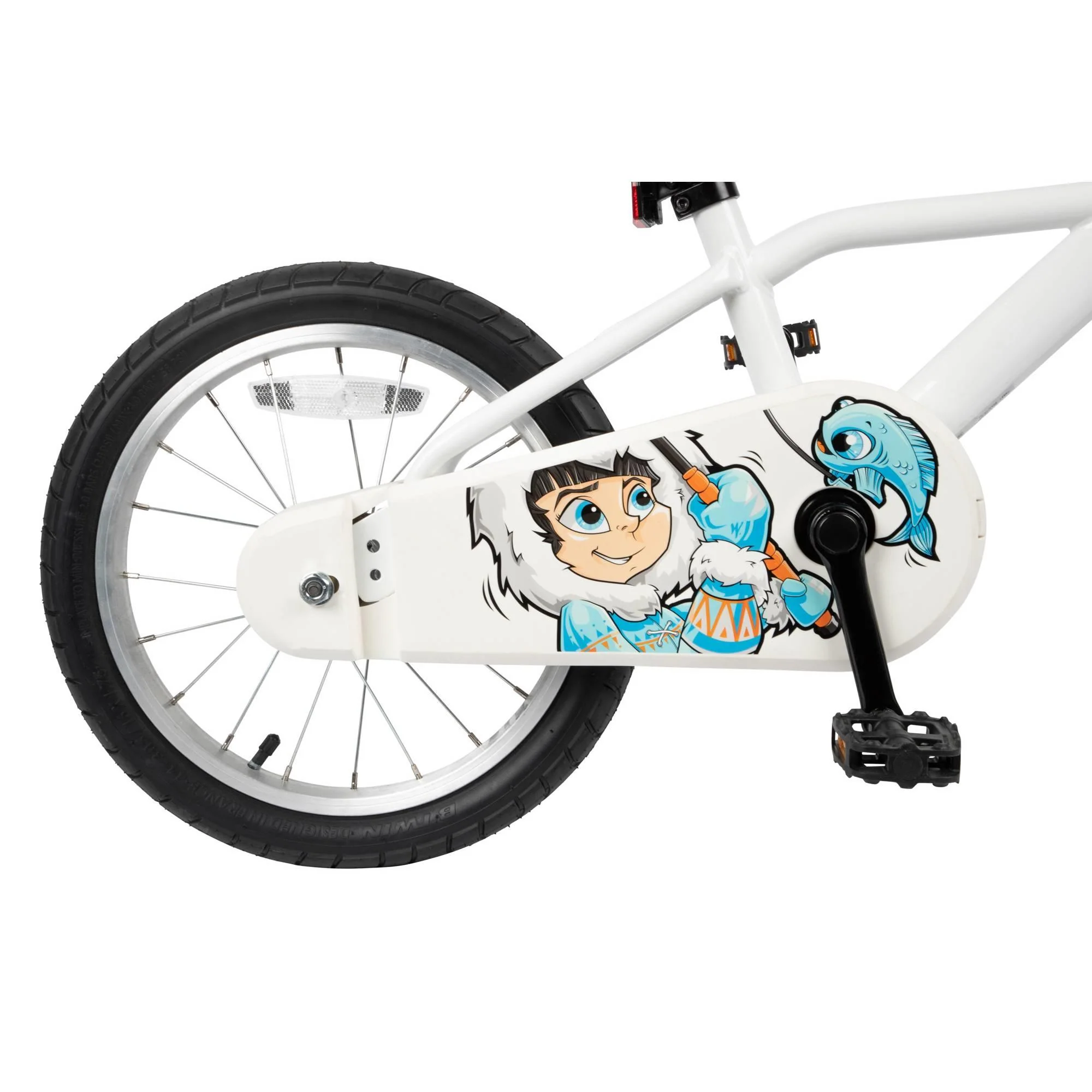 Btwin 100 Frosty Blue Hybrid Bike 16 Kids 3'7 to 4'0