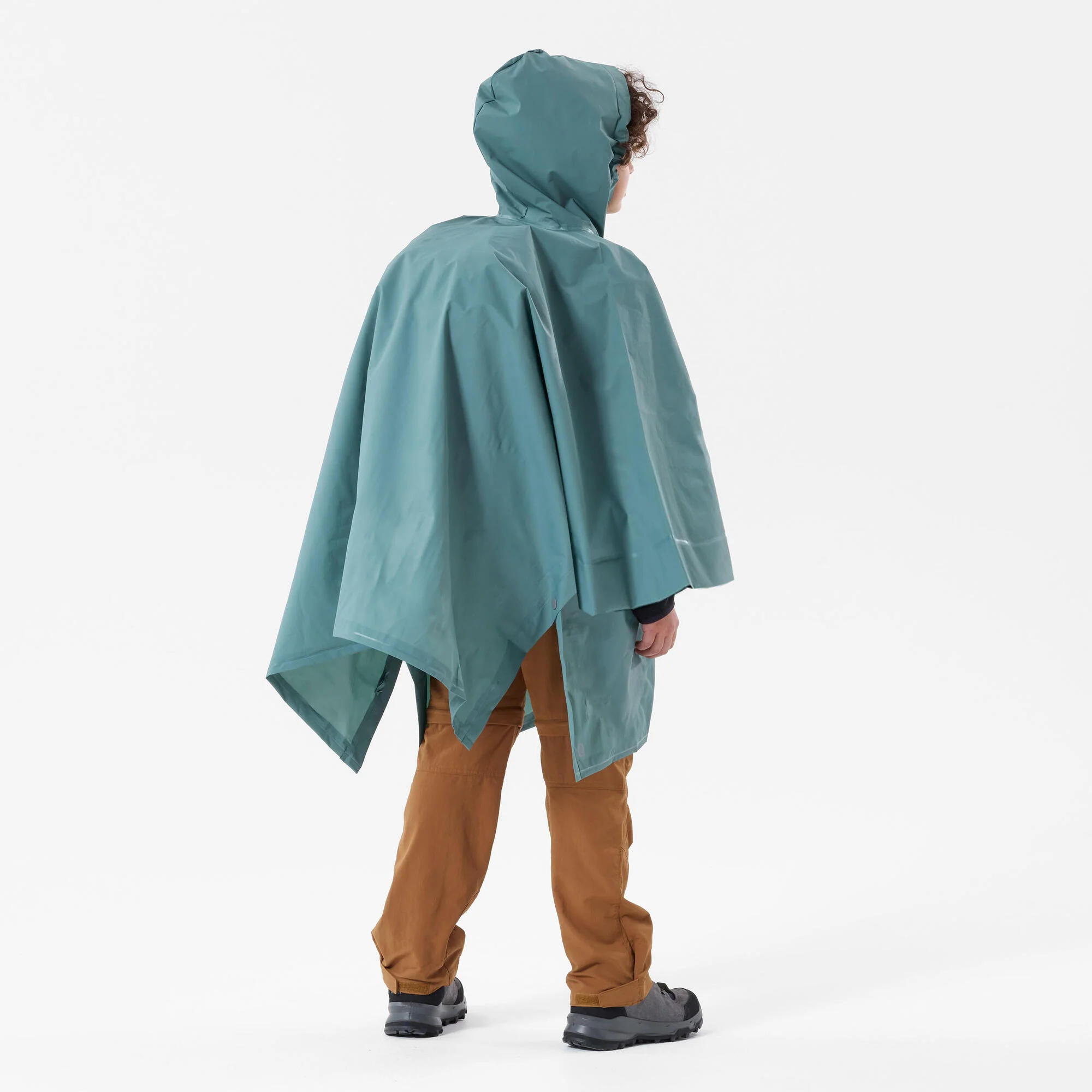 Quechua Kids’ MH100 Hiking Rain Poncho – Ages 7–15