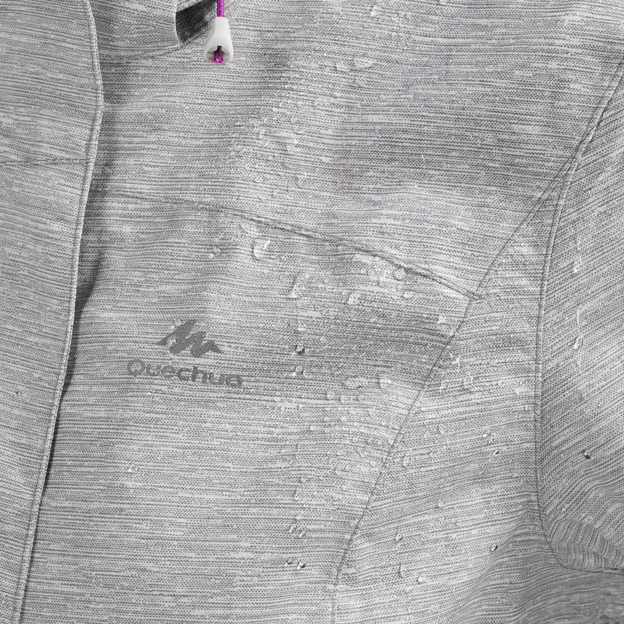 Quechua Women's waterproof mountain walking jacket MH100