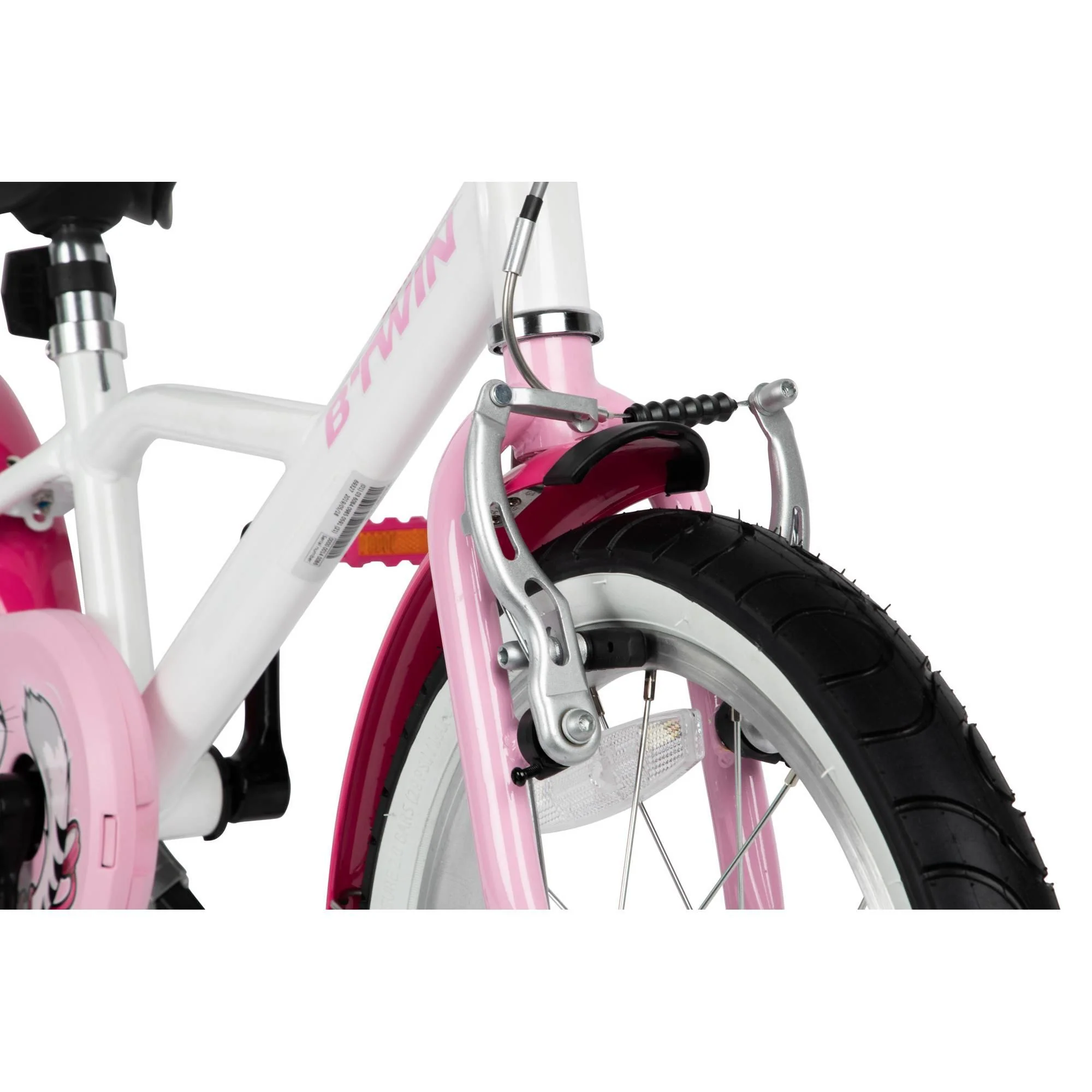 Btwin HYC500 Girls' Hybrid Bike 16 Kids' 3'7 to 4'0