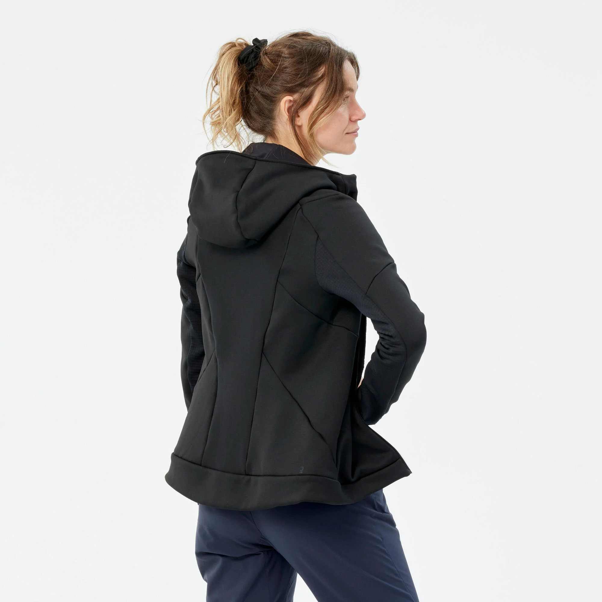 Women's Hiking Fleece Jacket - MH520 Hood