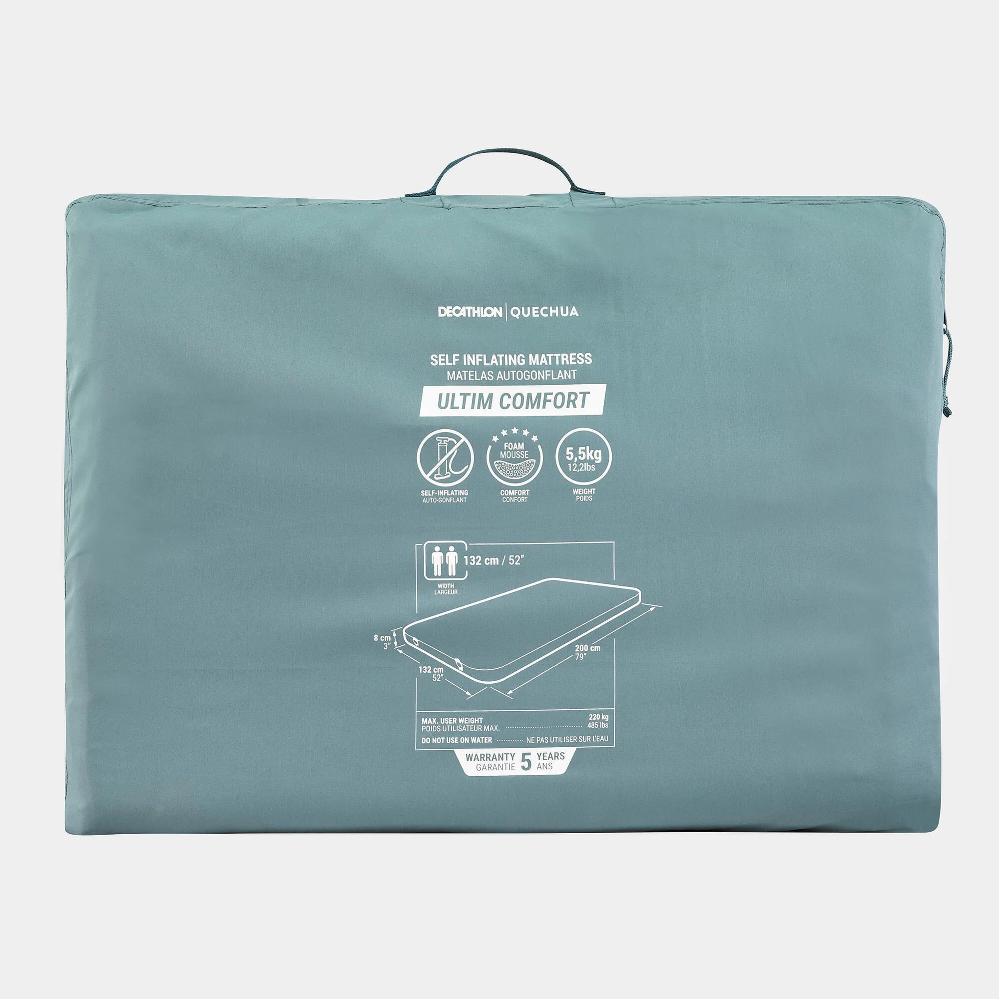 Quechua Ultimate Comfort Self-Inflating Mattress - 2 Person