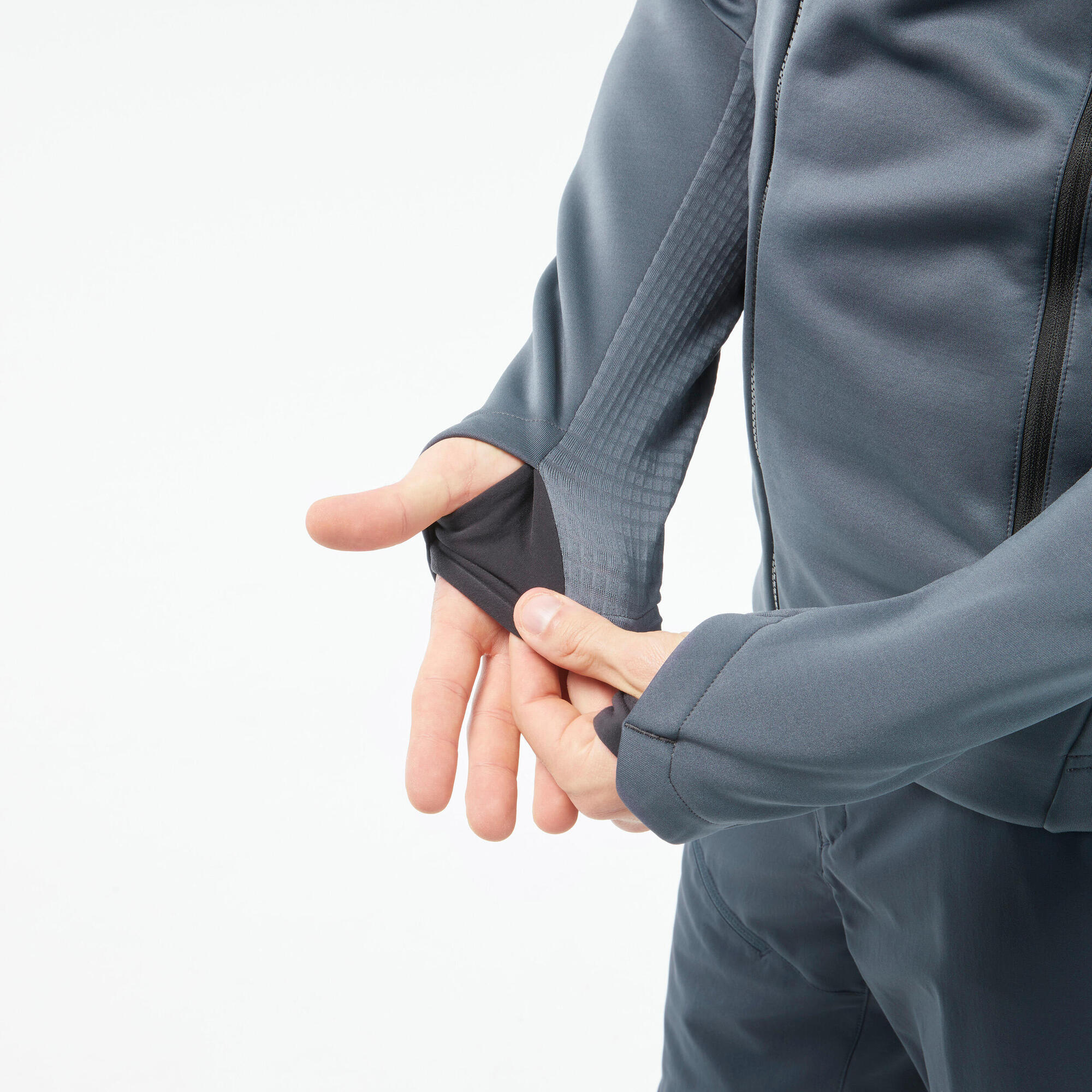 Quechua Men's MH520 Hood Hiking Fleece Jacket