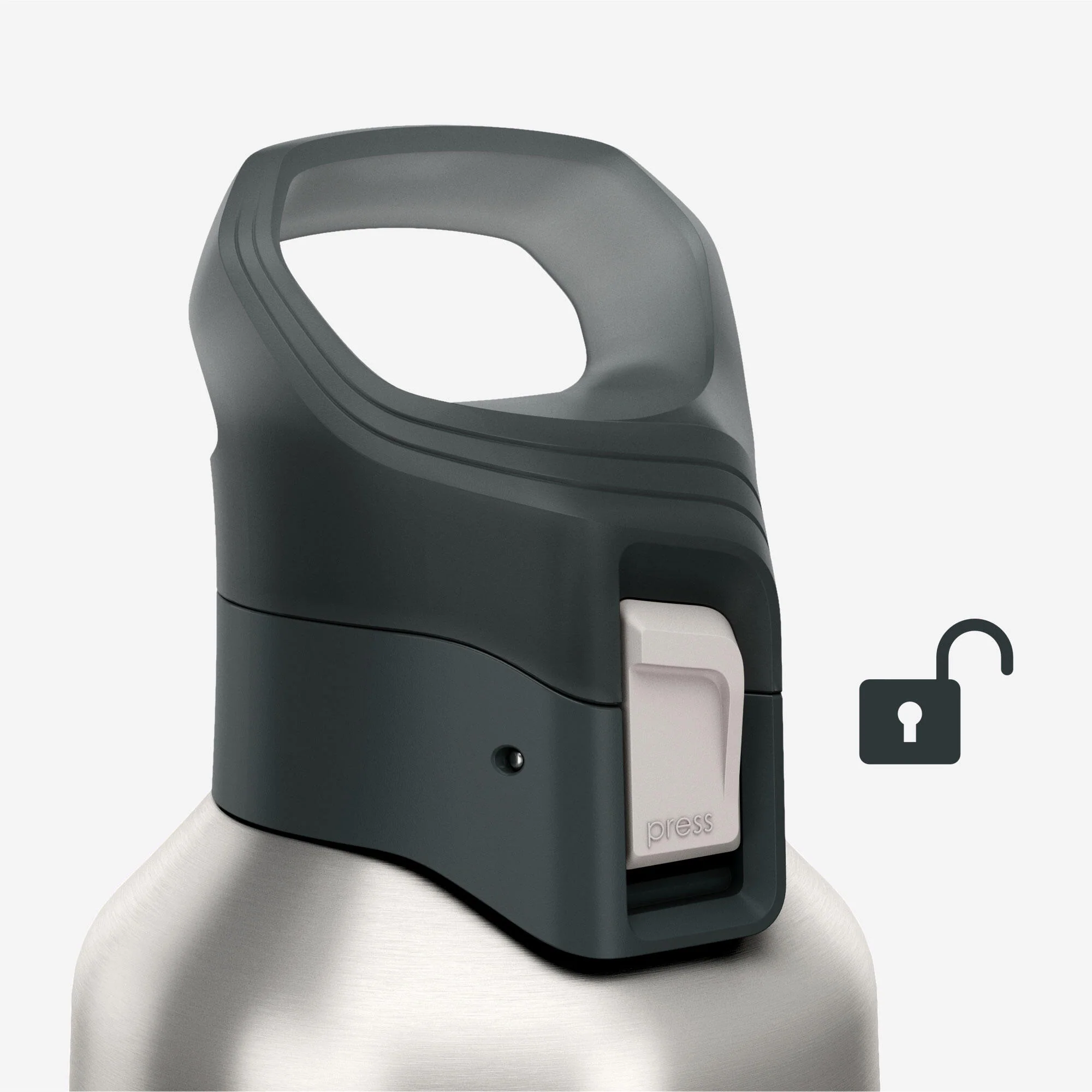 Quechua MH900 Double-Wall Insulated 1 L Water Bottle