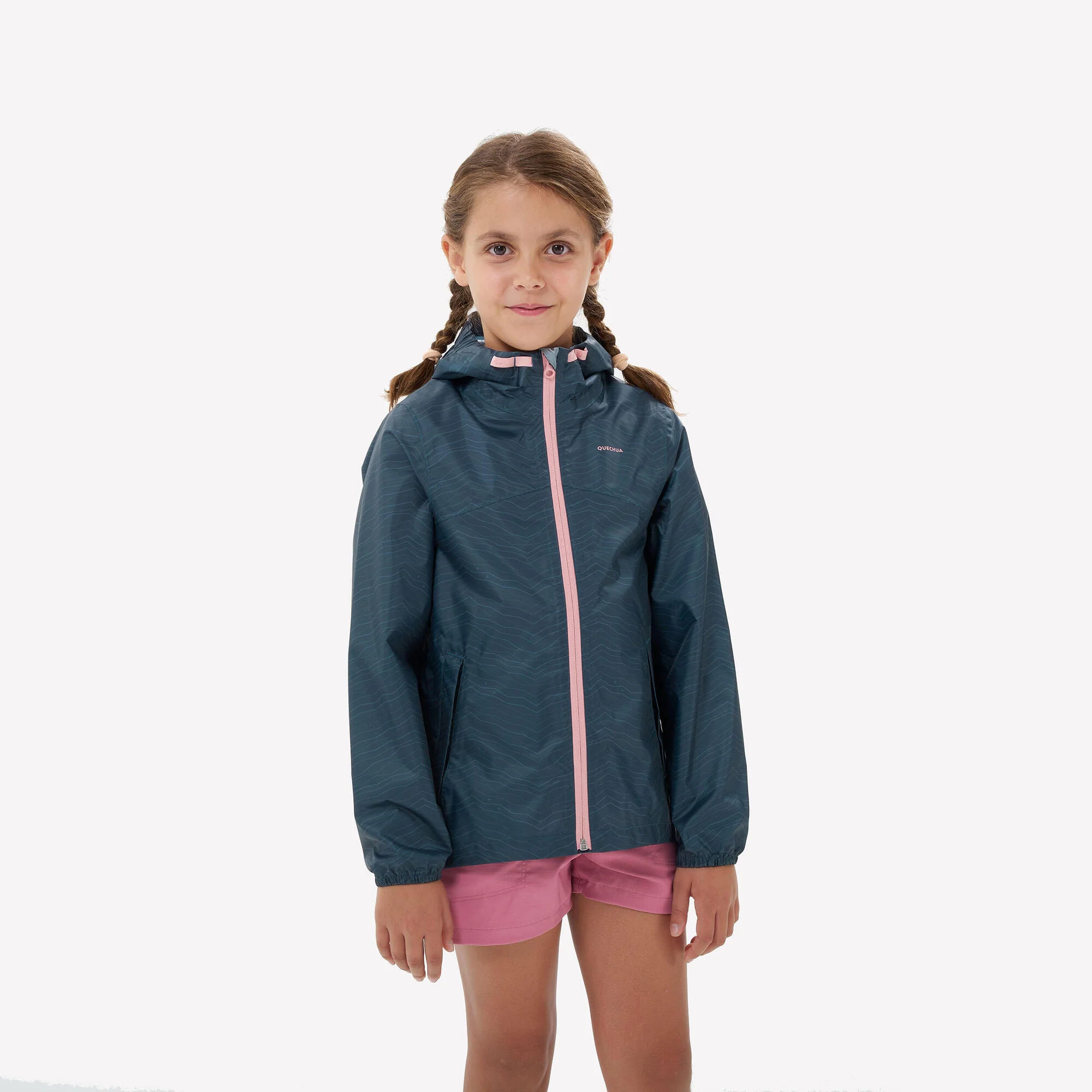 Quechua Kids’ MH150 Waterproof Hiking Jacket – Ages 7–15