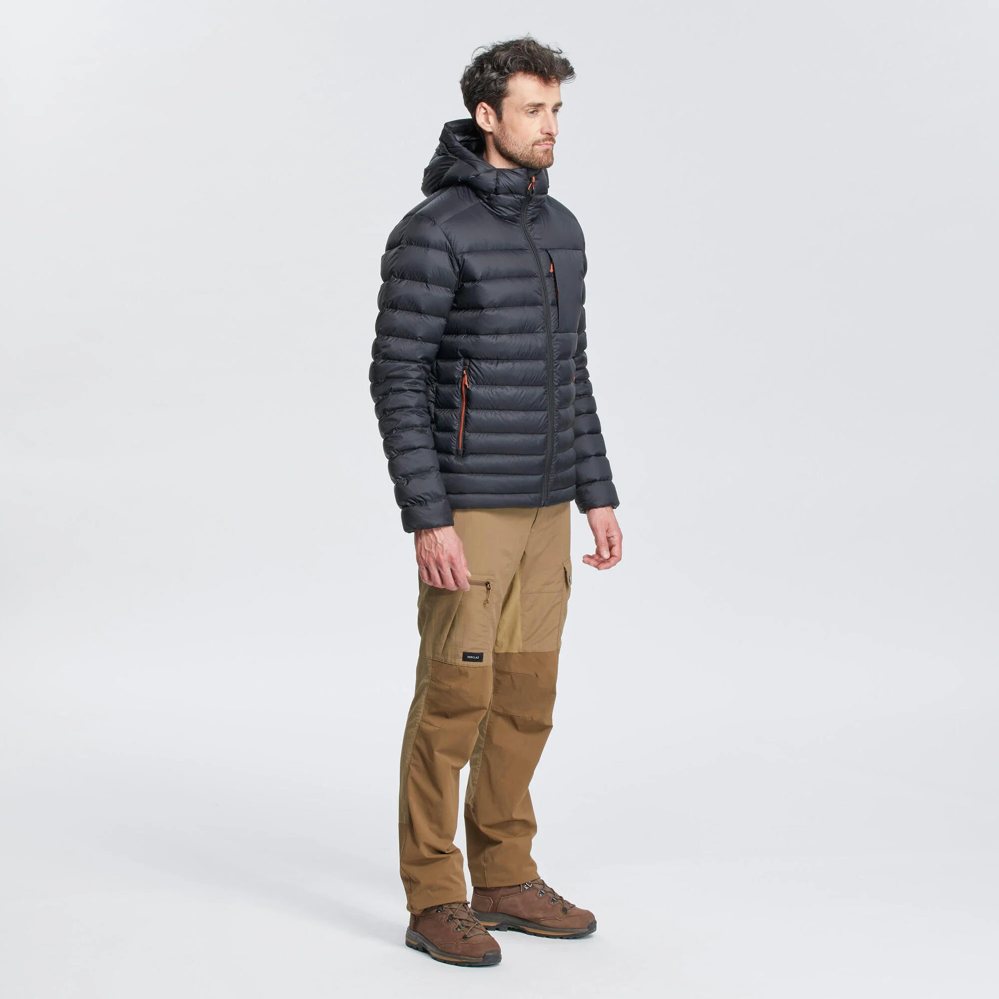 Forclaz Men's mountain and Backpacking padded and hooded jacket - MT500 14°F