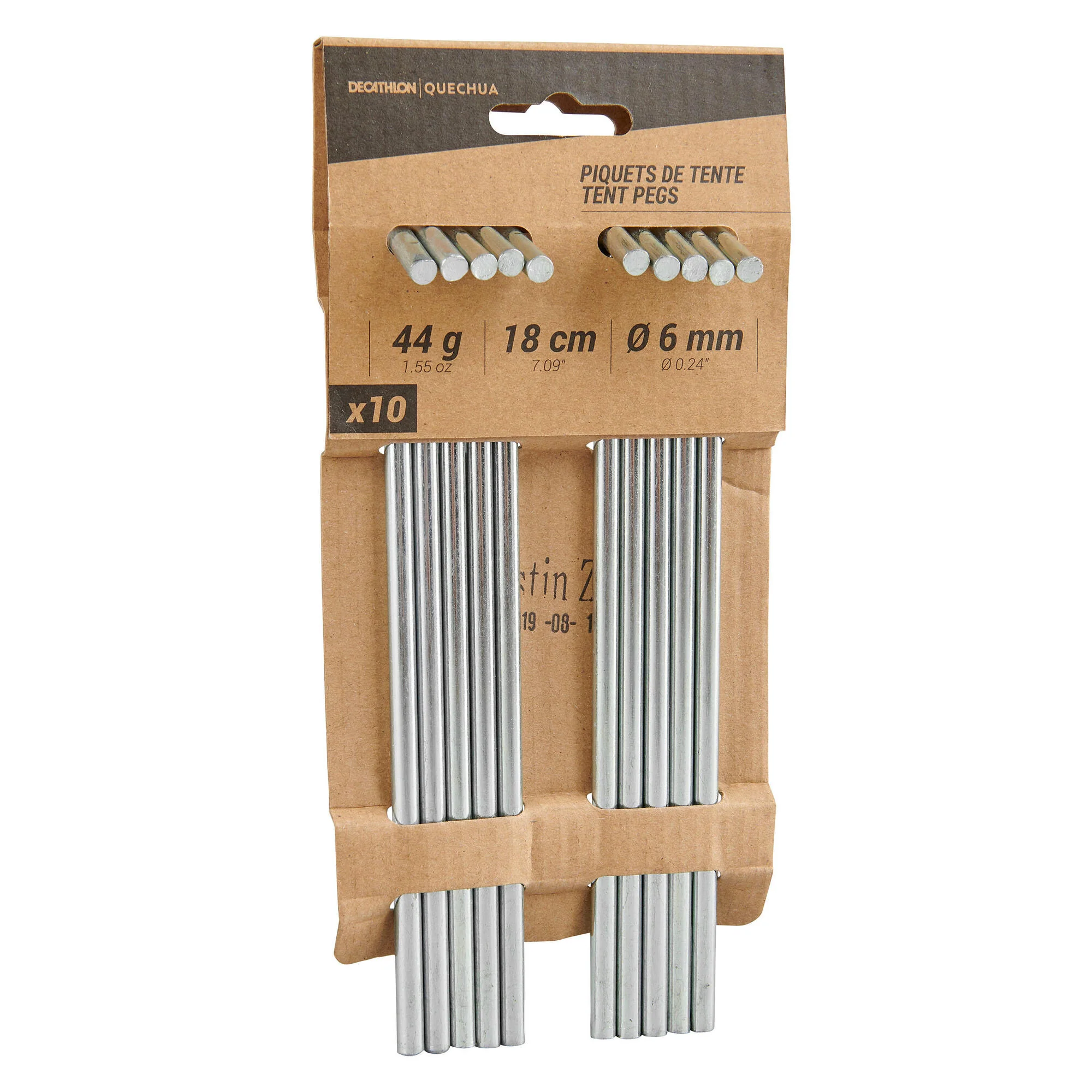 Quechua Steel Tent Pegs 10-Pack