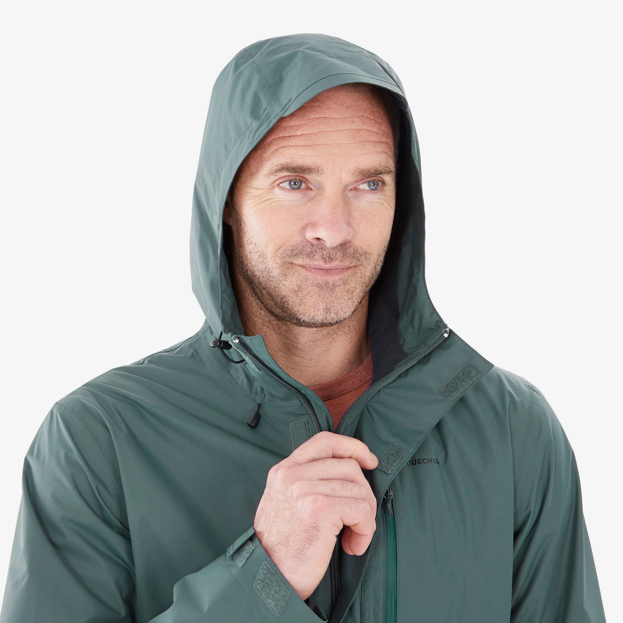 Quechua Men's NH500 Imper Waterproof Rain Jacket