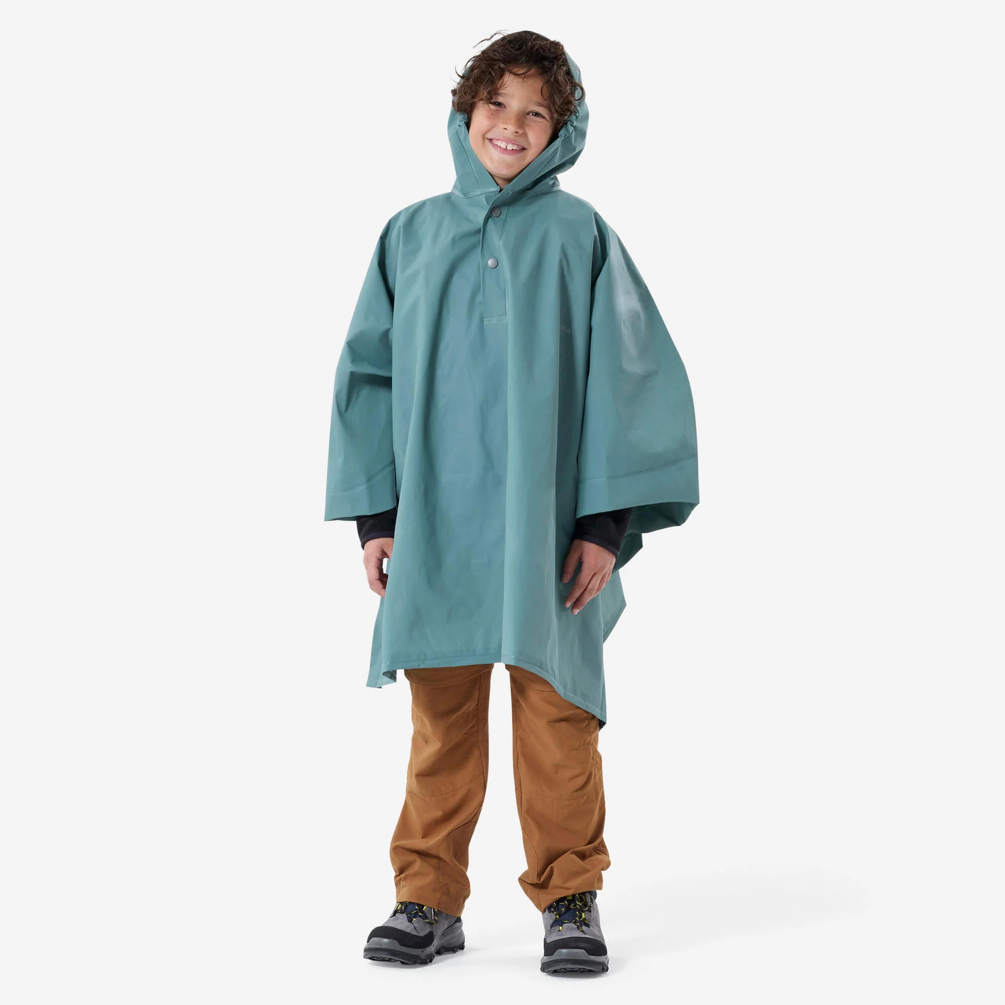 Quechua Kids’ MH100 Hiking Rain Poncho – Ages 7–15